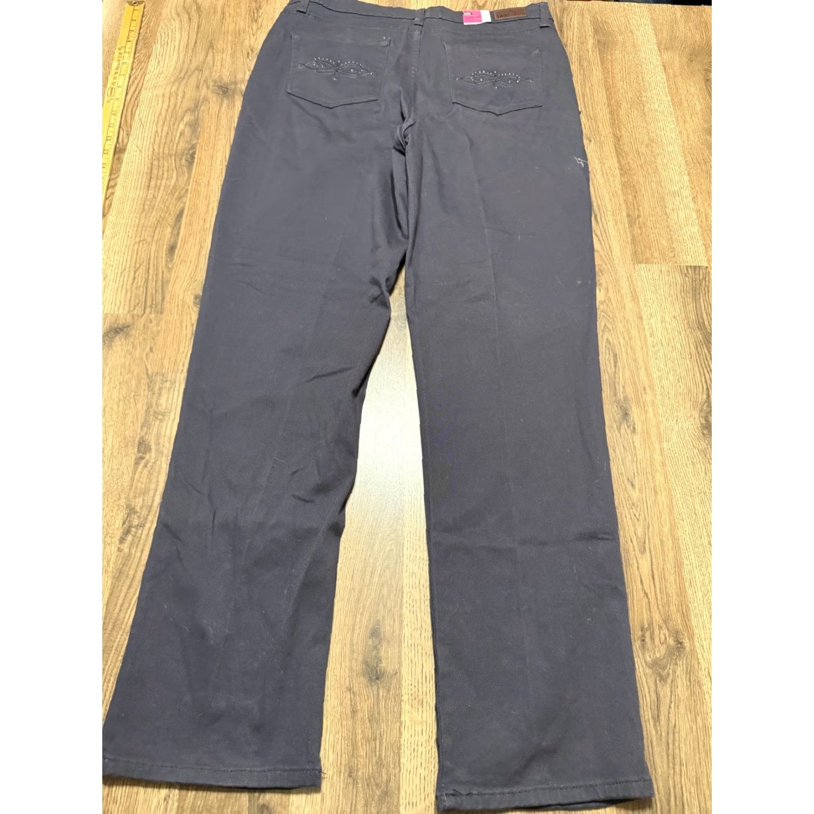 Lee Lee Jeans Women's Jeans, 16 Medium, Gray, Classic Fit, 30in Inseam, 5-Pocket Denim, Regular Size, NWT, Lee Classic Fit, Cotton Blend, Vintage: No, NWT Size 24" / US 00 / IT 34 - 2 Thumbnail