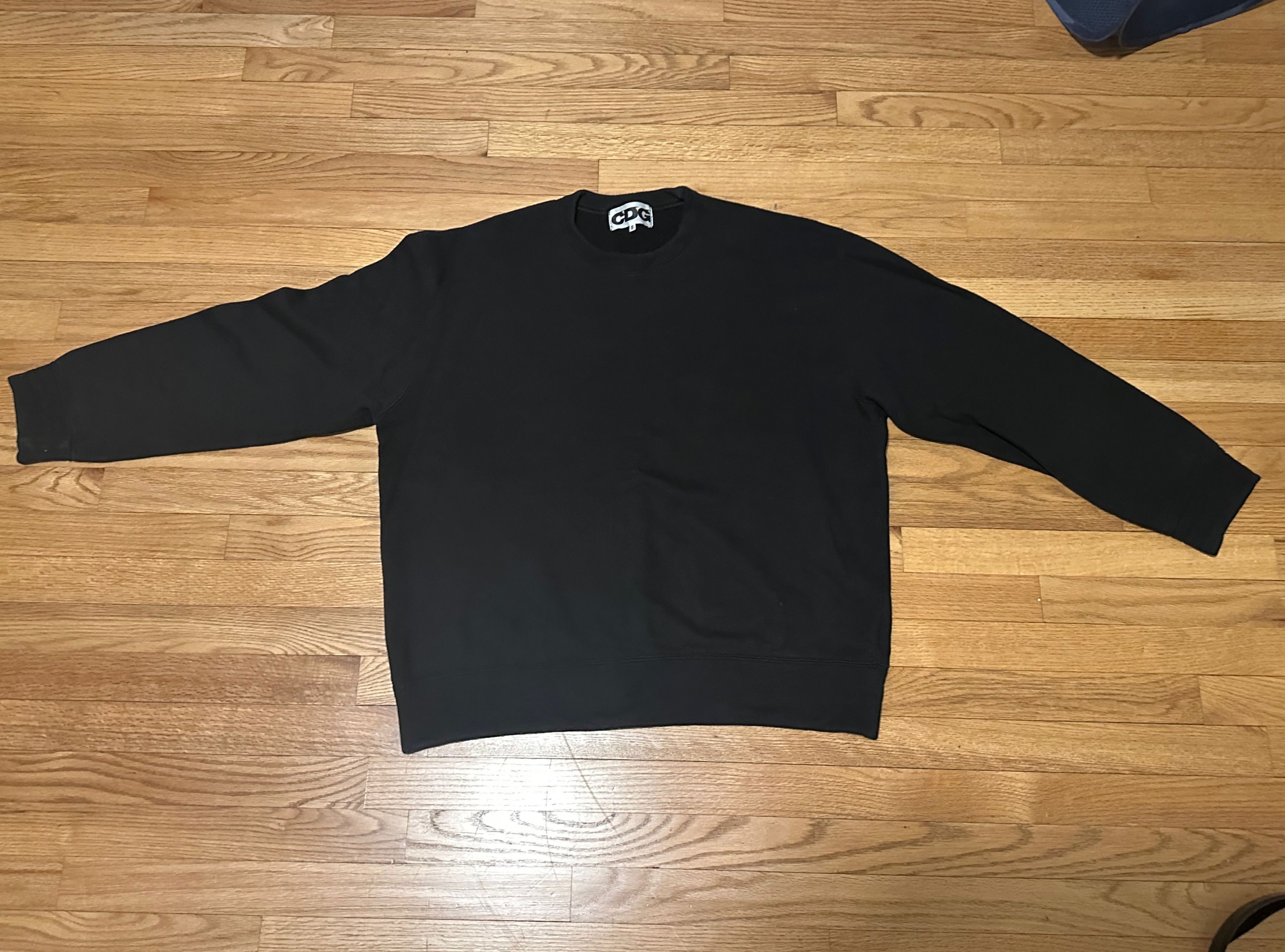 CDG by Comme des Garcons × Comme des Garcons CDG BLACK OVERSIZED SWEATSHIRT SIZE M (from Japan) Size US M / EU 48-50 / 2 - 2 Thumbnail