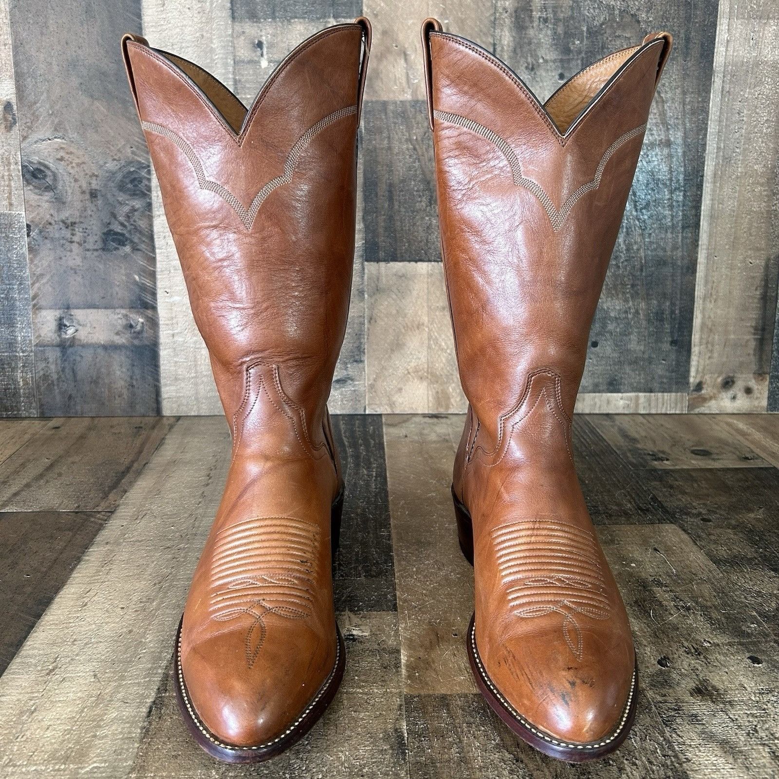 Vintage El Dorado Vintage Handmade Western Cowboy Boots Mens 10 D Size US 10 / EU 43 - 2 Thumbnail