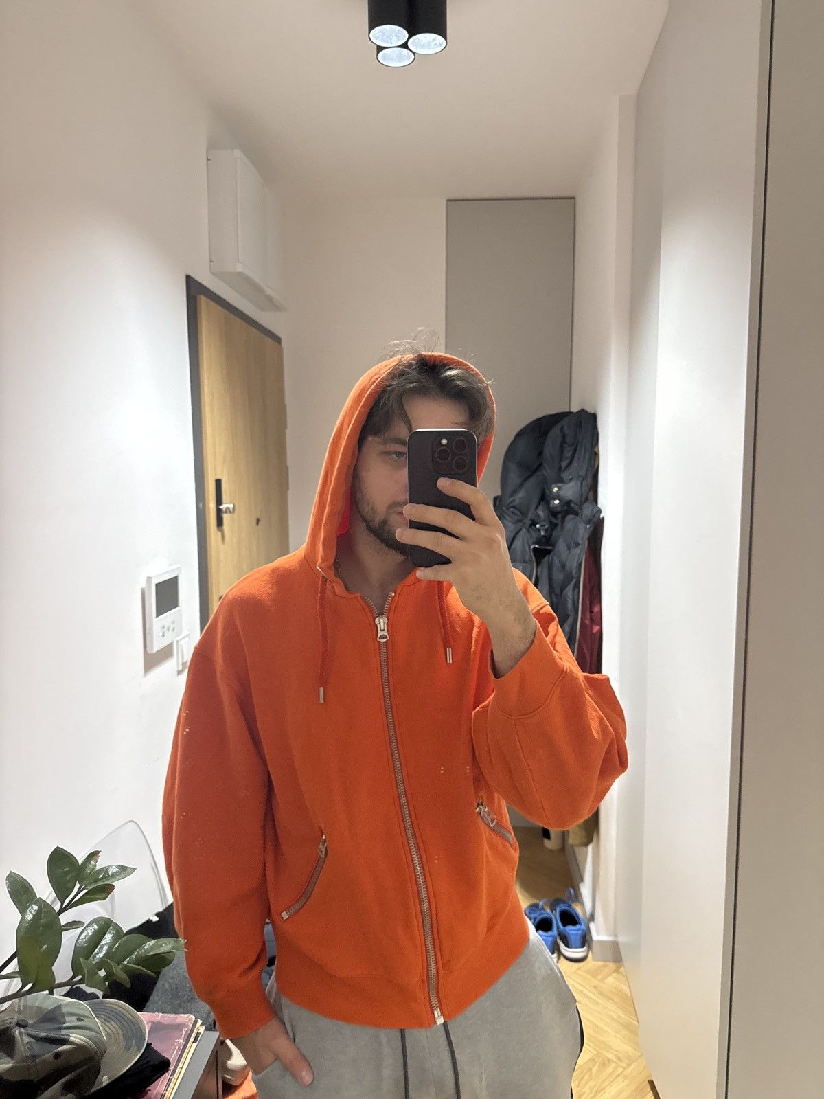 Acne Studios × Japanese Brand × Vintage 🍊VINTAGE Sample Acne studios oragne boxy hoodie Size US M / EU 48-50 / 2 - 3 Thumbnail