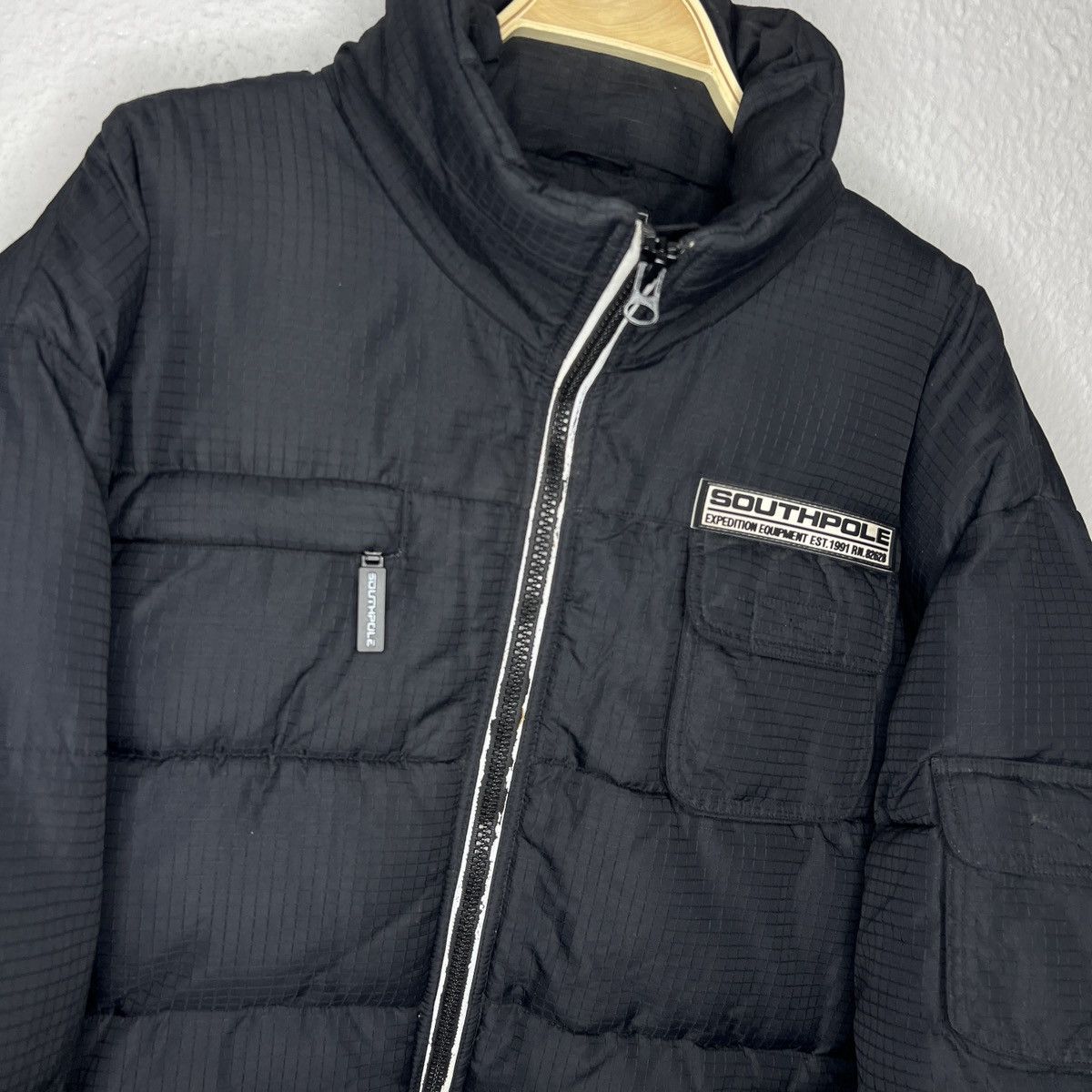 Southpole × Vintage Vintage Southpole Y2K Nylon Puffer Heavy Winter Jacket Black Size US L / EU 52-54 / 3 - 5 Thumbnail