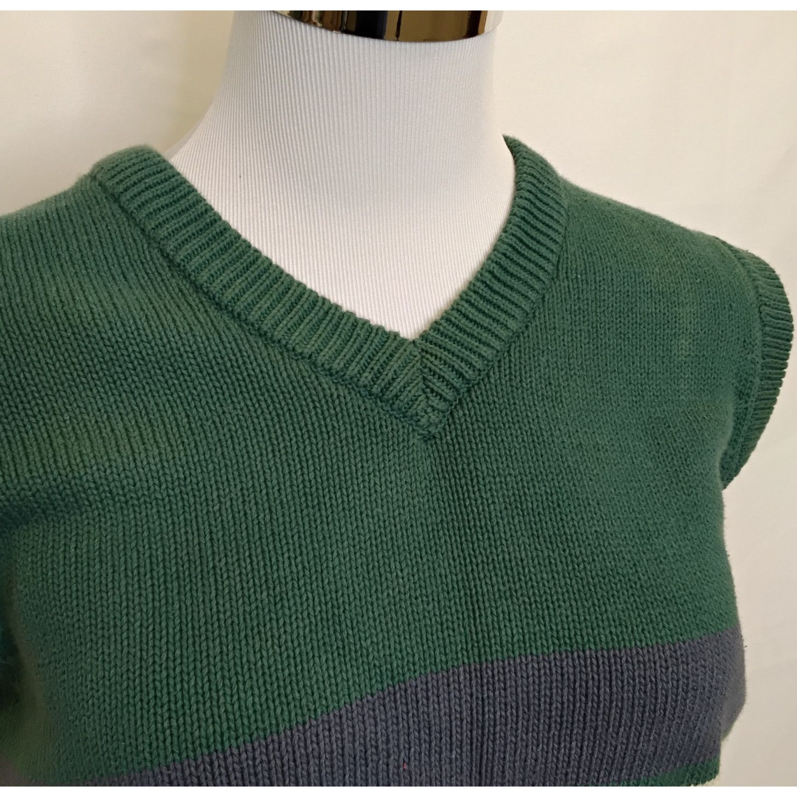 Izod Izod Lacoste Sweater Vest Women's S Green Cotton VTG 80's Size S / US 4 / IT 40 - 4 Thumbnail