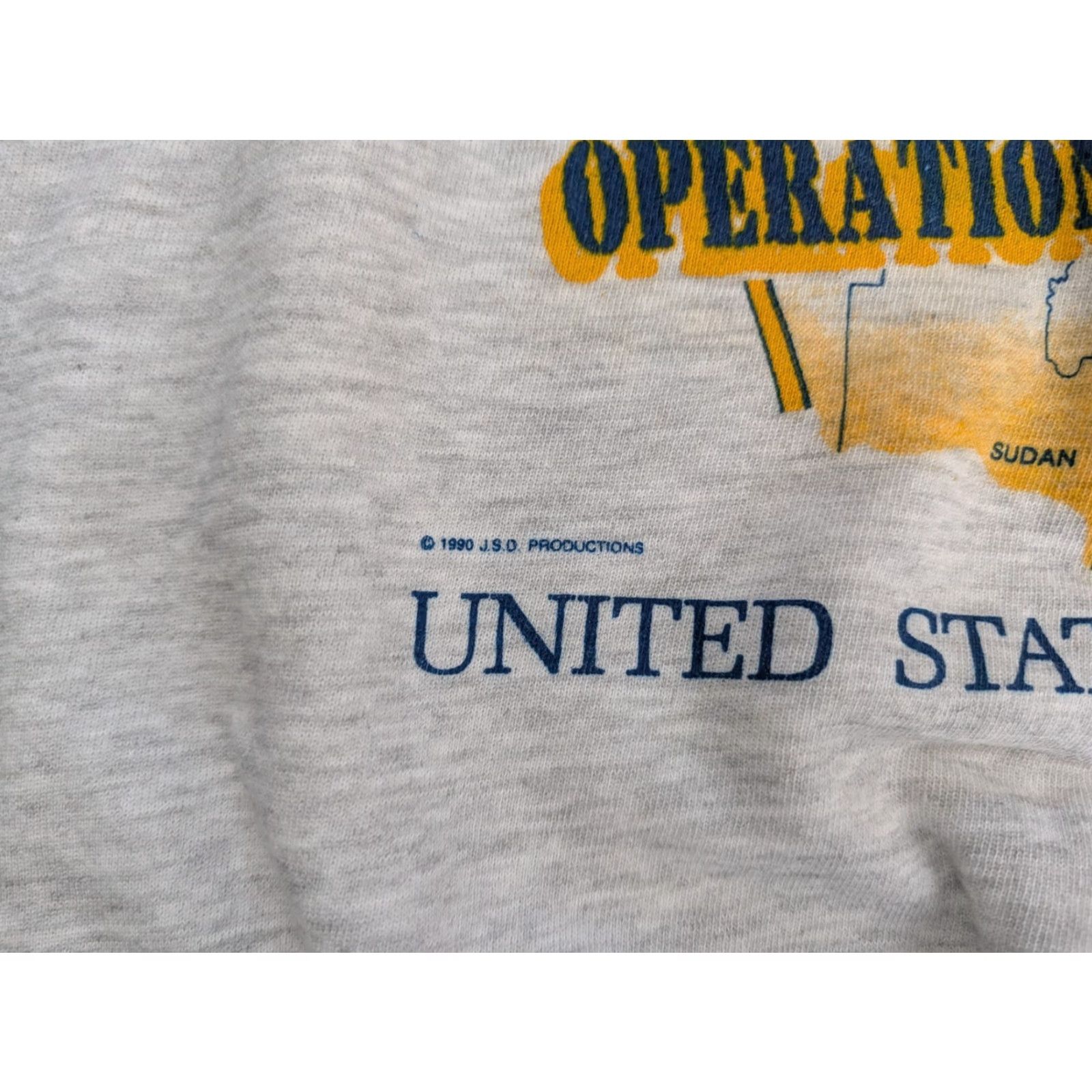 Lee VINTAGE Lee Desert Storm Crewneck Sweatshirt XL Gray Men's 90s Graphic Print Midweight Fleece All Seasons Size US XL / EU 56 / 4 - 6 Thumbnail