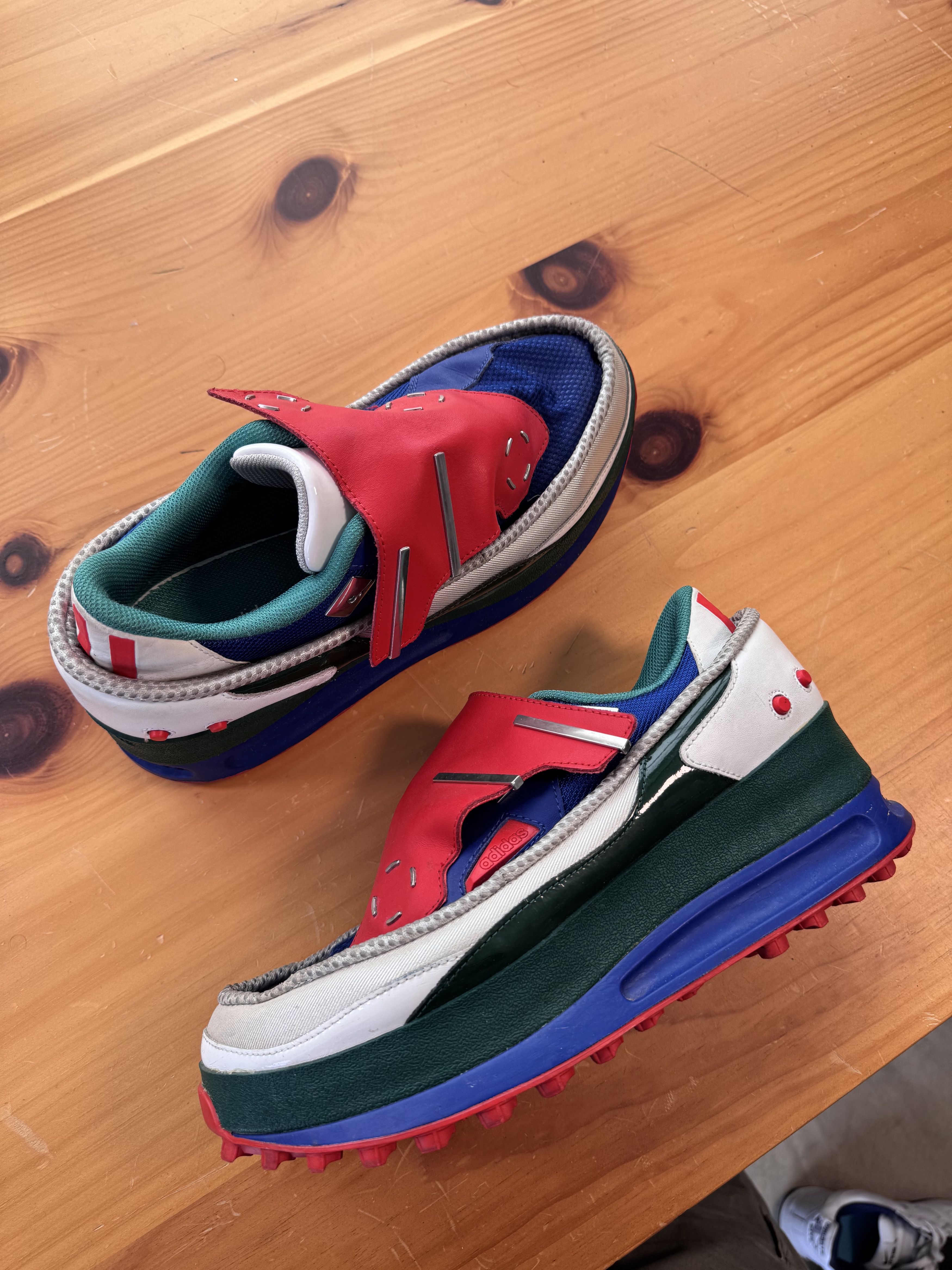 adidas gazelle silver green womens Raf Simons x Adidas SS14 Ozweego 2 `Power Red´ Sneakers – opening act