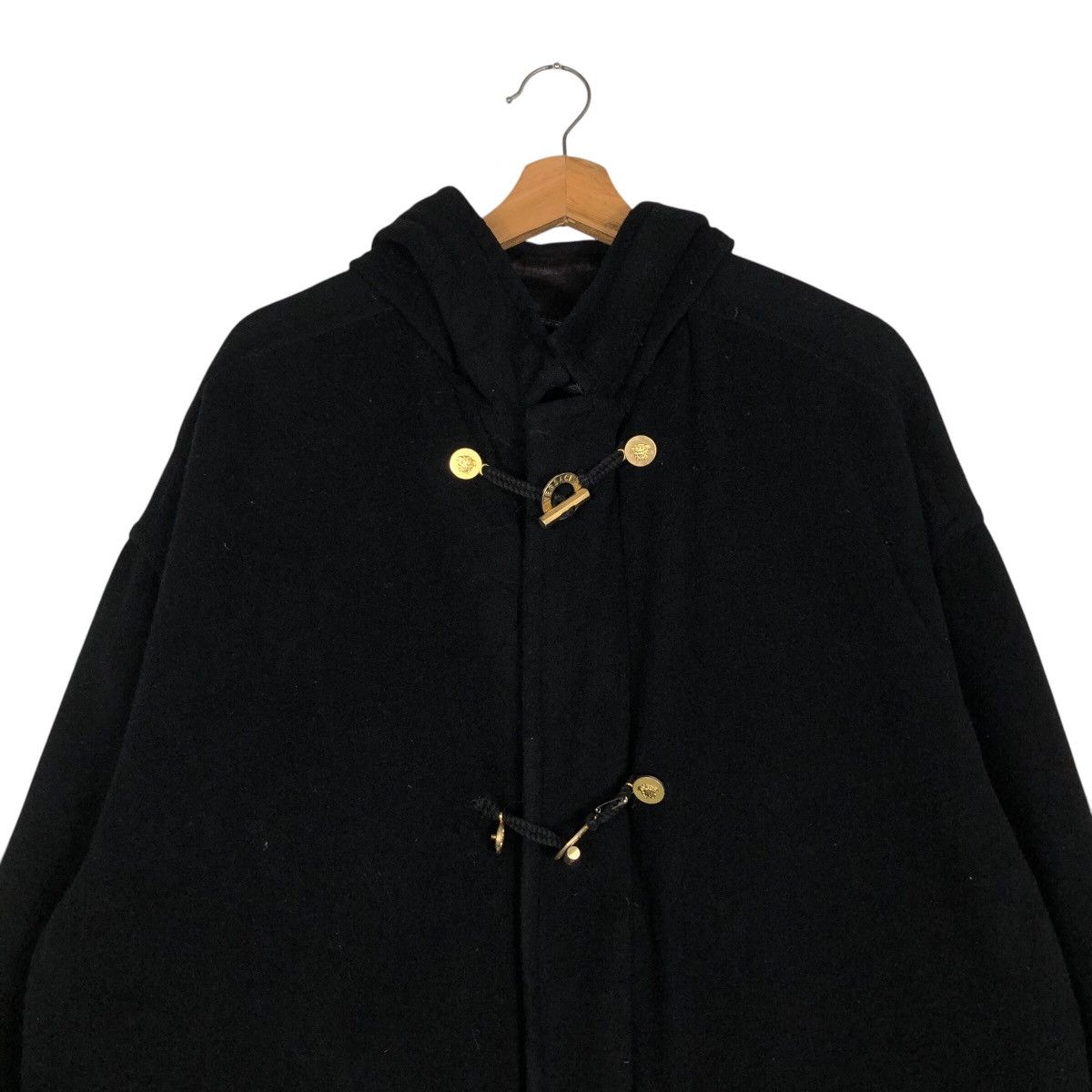 Versace Jeans Couture Vintage Heavy Wool Jacket Black Versace Jeans Couture Italy Size US M / EU 48-50 / 2 - 4 Thumbnail