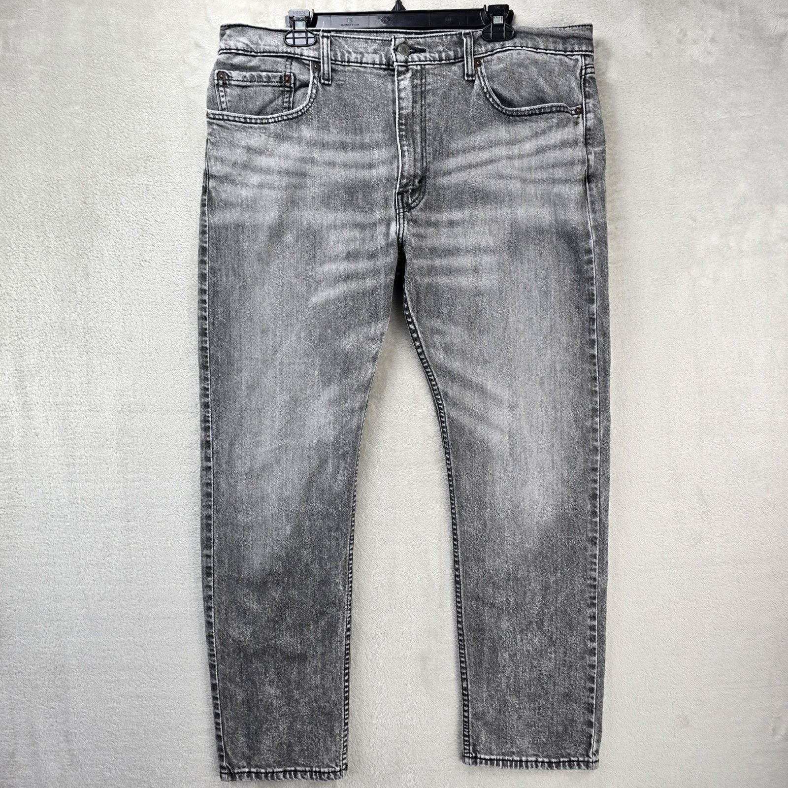 Levi's Levis 502 Jeans Mens 38x30 Black Faded Denim Tapered Fit Size US 38 / EU 54 - 1 Thumbnail