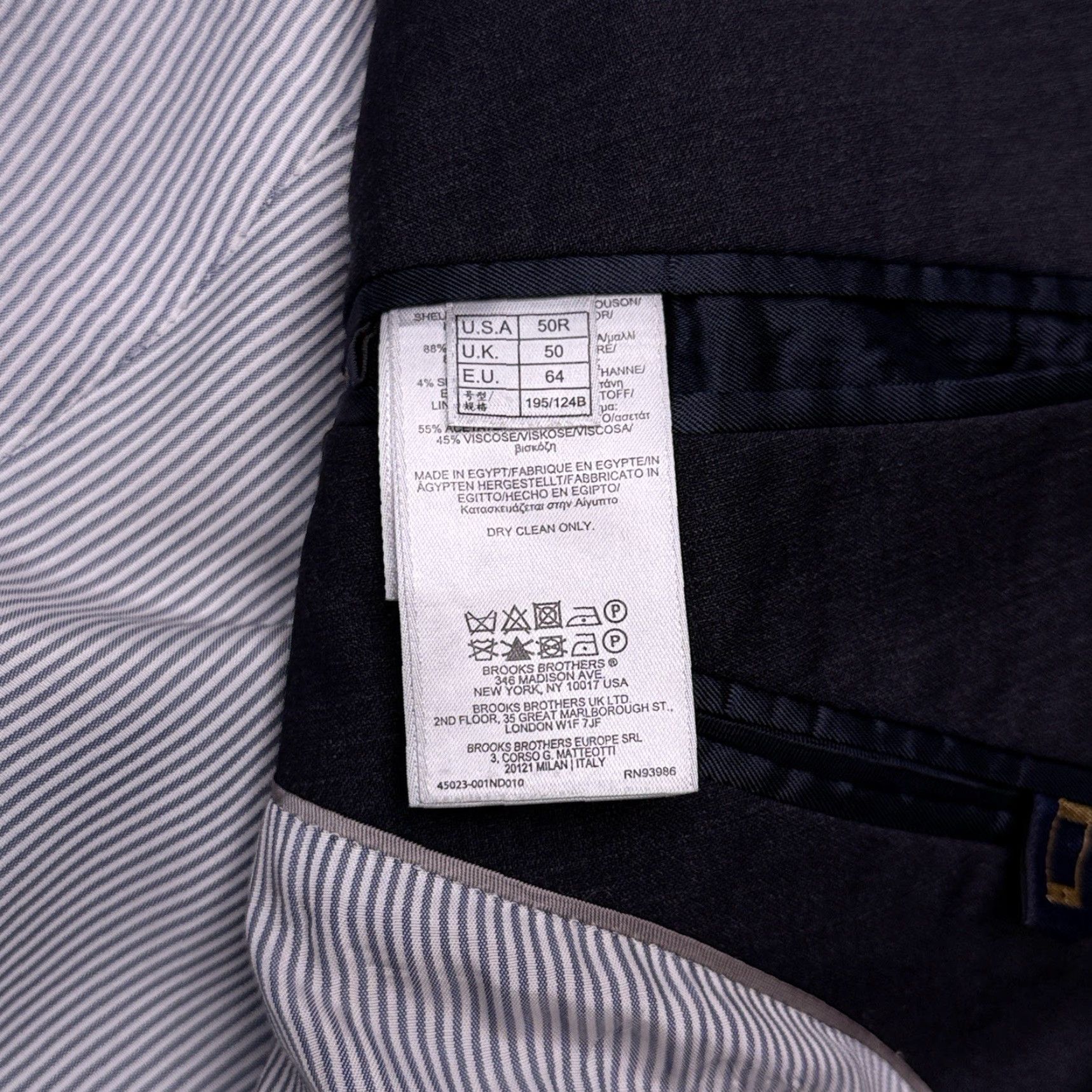 Brooks Brothers Brooks Brothers Explorer Madison Fit Suit Jacket 50R Gray Wool Stretch Blazer Size 50R - 7 Thumbnail