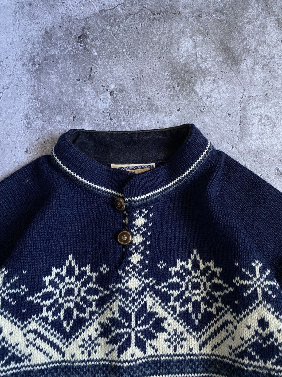Dale Of Norway × Vintage Vintage Dale of Norway Christmas 2 Button Sweater Wool M Size US M / EU 48-50 / 2 - 6 Thumbnail