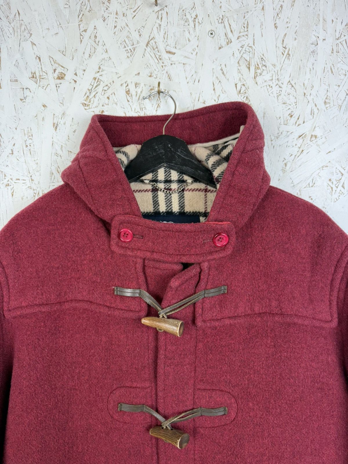 Burberry Vintage Burberry Gloverall Wool Duffle Coat Nova Check Red Size XL / US 12-14 / IT 48-50 - 2 Thumbnail