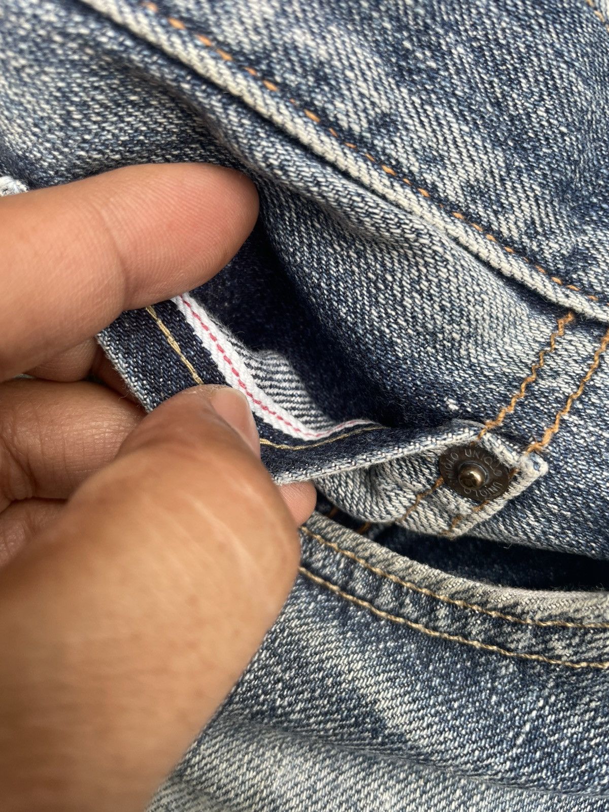 Japanese Brand × Uniqlo Uniqlo Selvedge Distresed Jeans Size US 36 / EU 52 - 17 Thumbnail