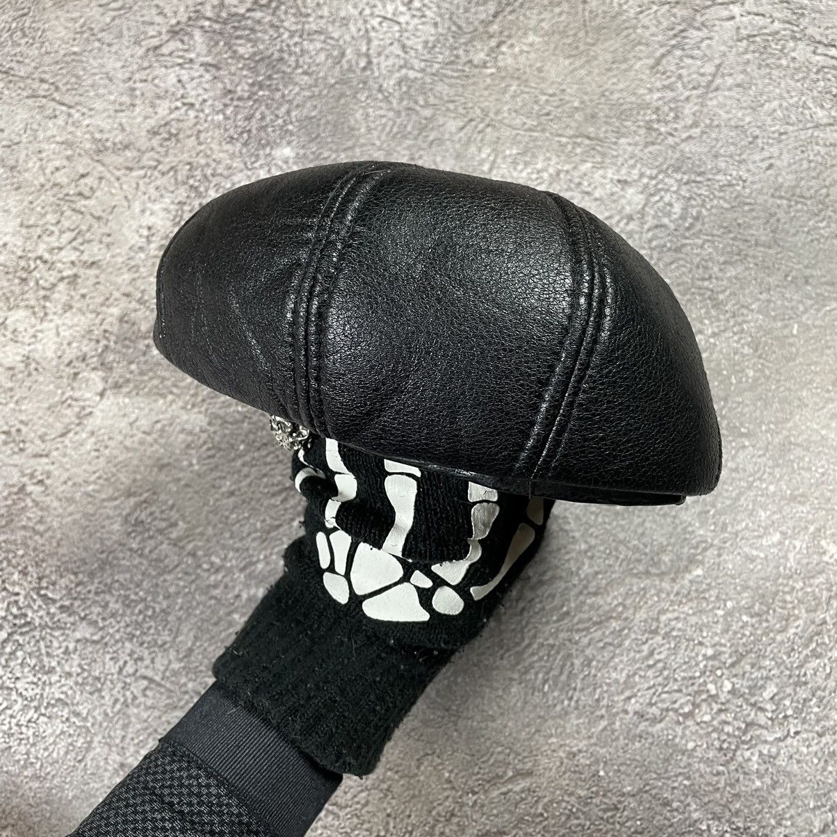 Vintage Vintage 90s Skeleton Hand Beanie Punk Grunge Black Slim OS Size ONE SIZE - 5 Thumbnail