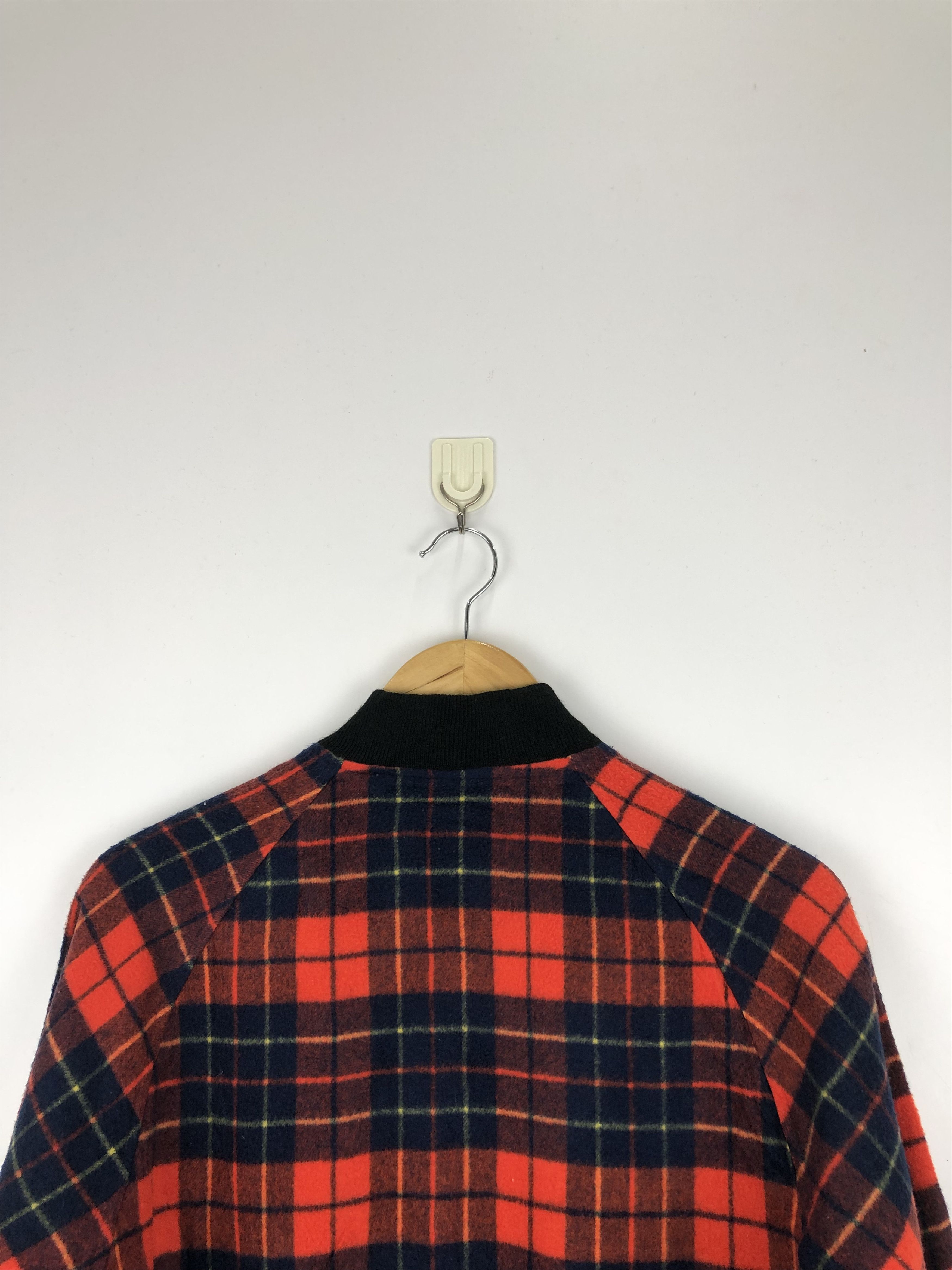 Japanese Brand Vintage 90s Japanese Brand Plaid Varsity Jacket V0428 Size US M / EU 48-50 / 2 - 4 Thumbnail