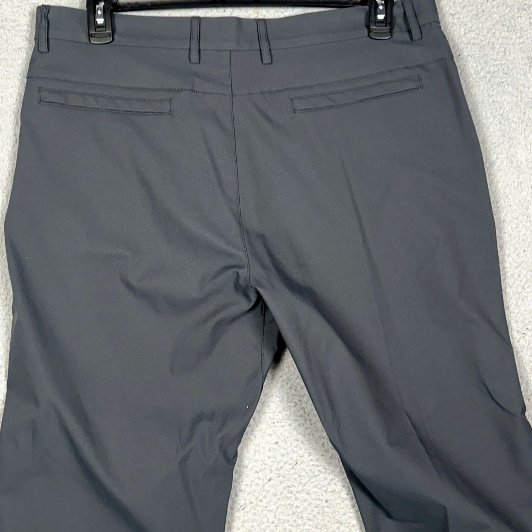 Vintage Marcus Pierce Pants Mens 36X30 Grey Performance Chino Golf Straight Flat Front Size US 36 / EU 52 - 2 Thumbnail