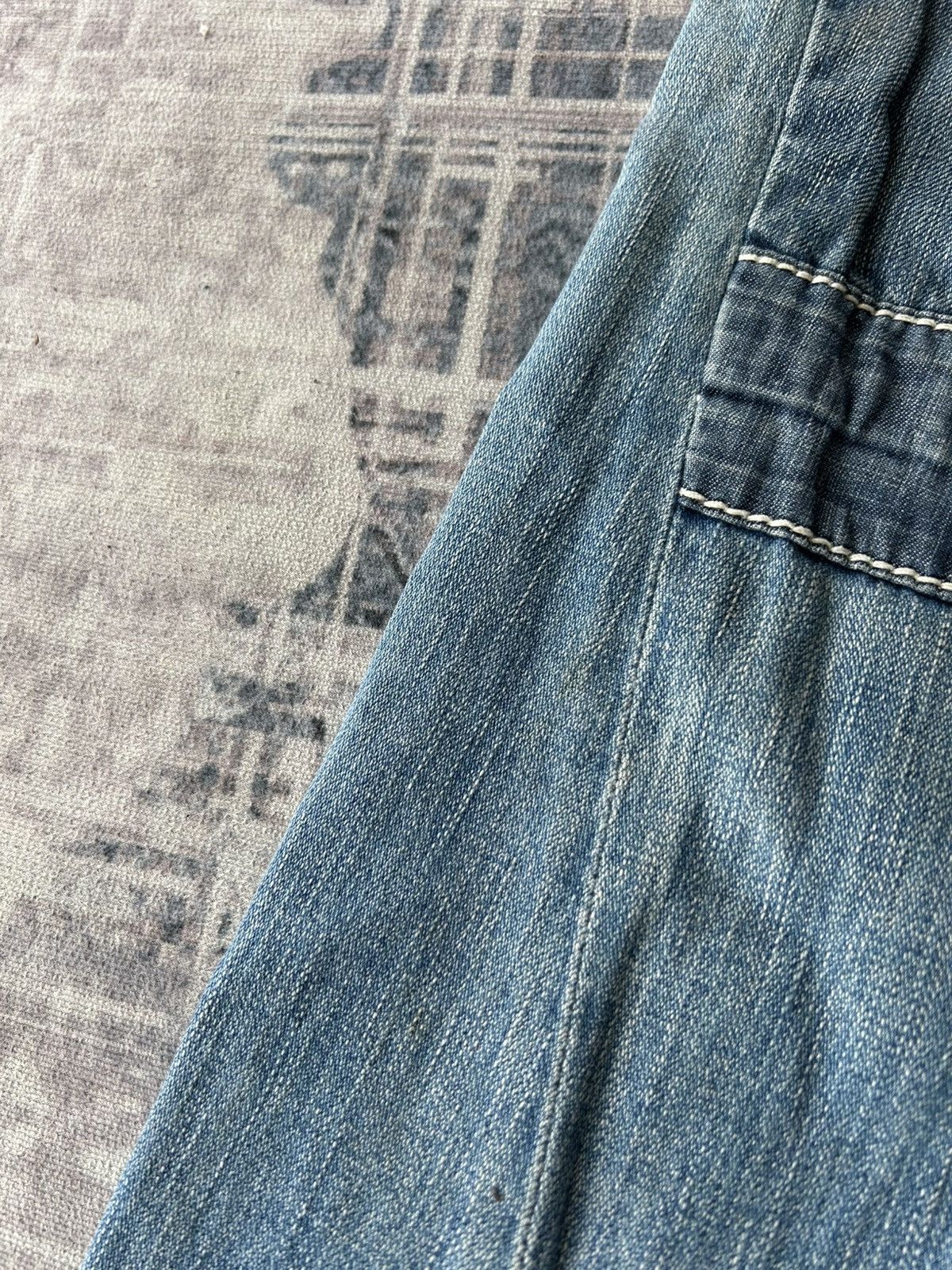 If Six Was Nine True Religion Flared Patchwork Jeans Size US 28 / EU 44 - 21 Thumbnail