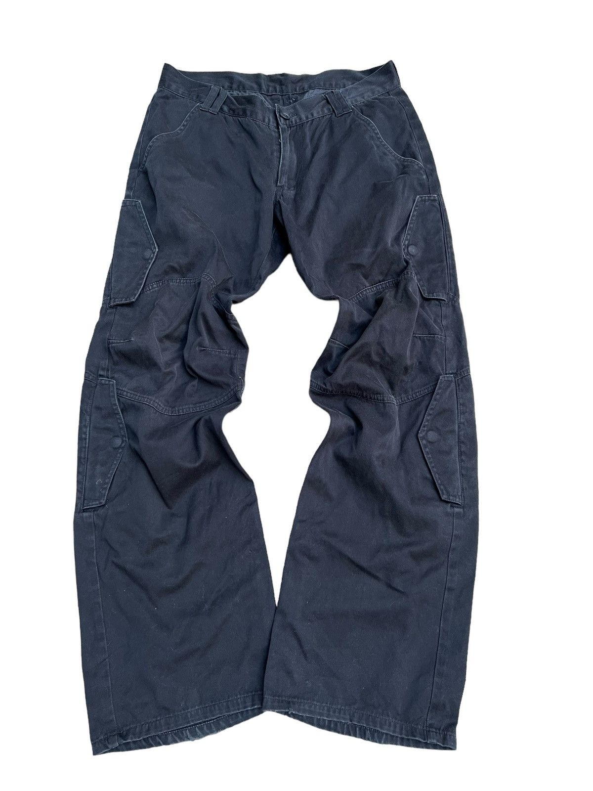 image of If Six Was Nine x Le Grande Bleu L G B 291295 Homme Flared Biker Pants in Black, Men's (Size 30)