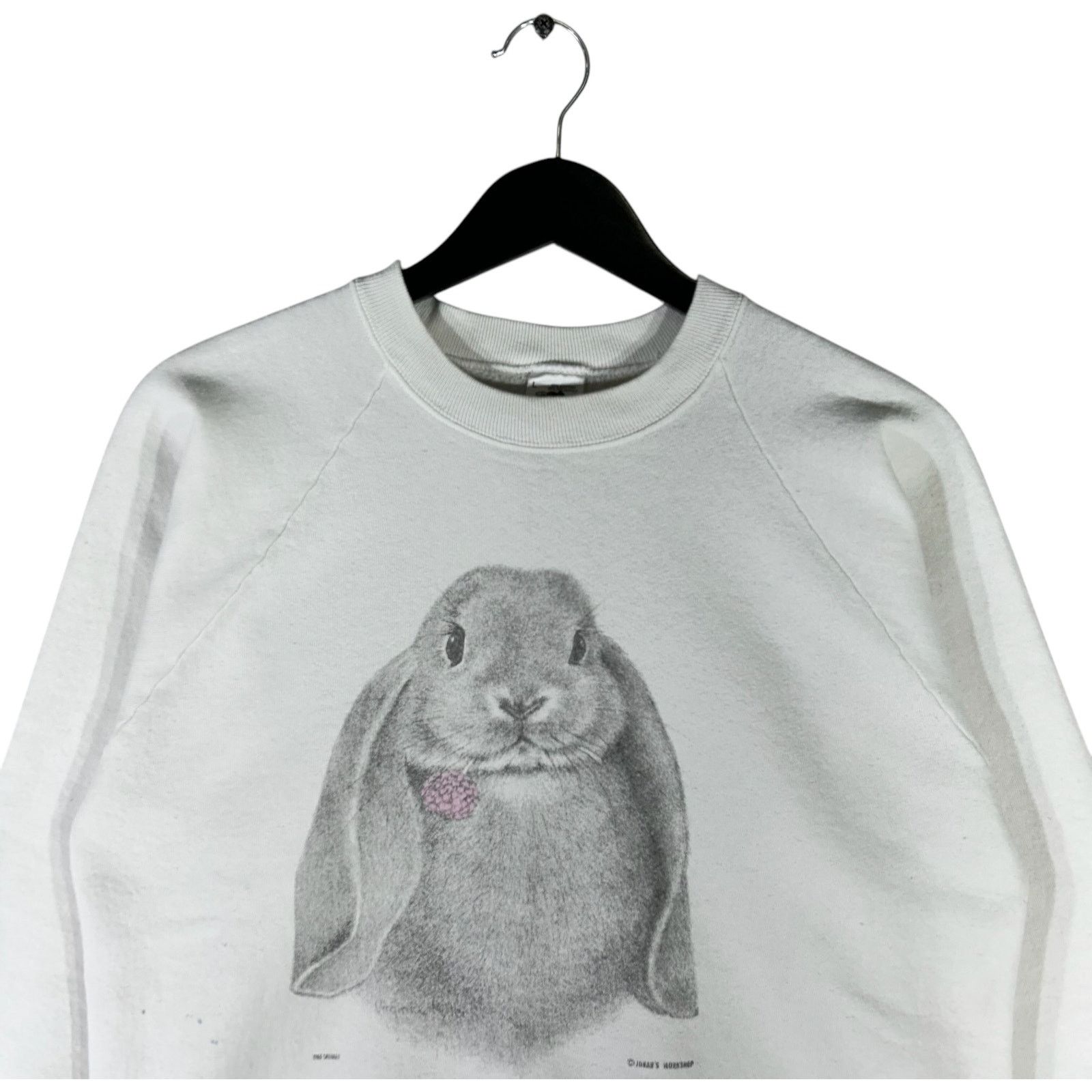 Fruit Of The Loom Vintage Lop Ear Rabbit Nature Crewneck 90s Size US L / EU 52-54 / 3 - 2 Thumbnail