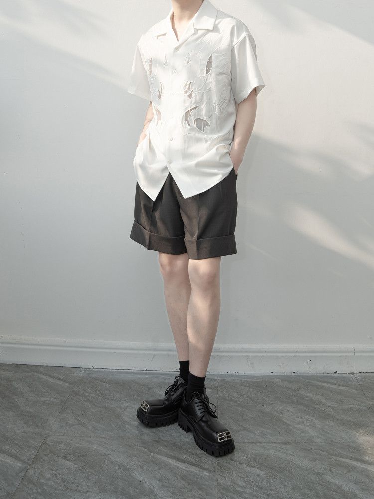Other Men’s trendy retro white shirt Size US M / EU 48-50 / 2 - 5 Thumbnail