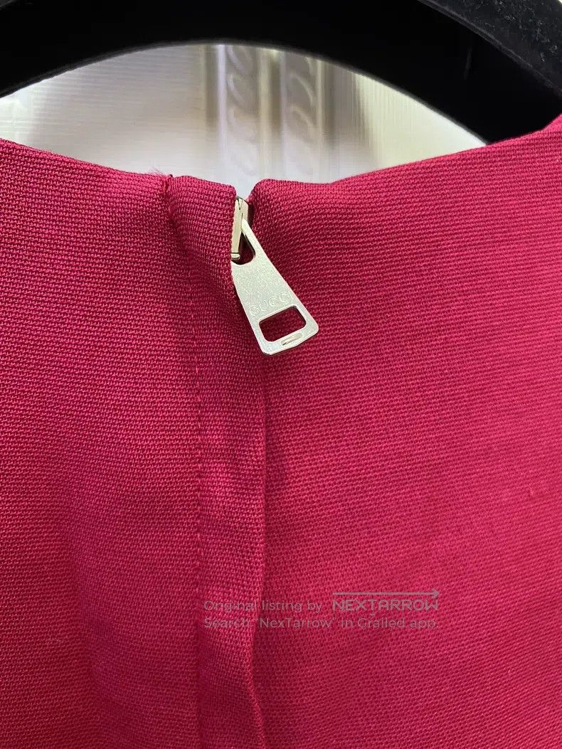 Gucci Gucci Red sleeveless pleated dress Size XS / US 0-2 / IT 36-38 - 3 Thumbnail