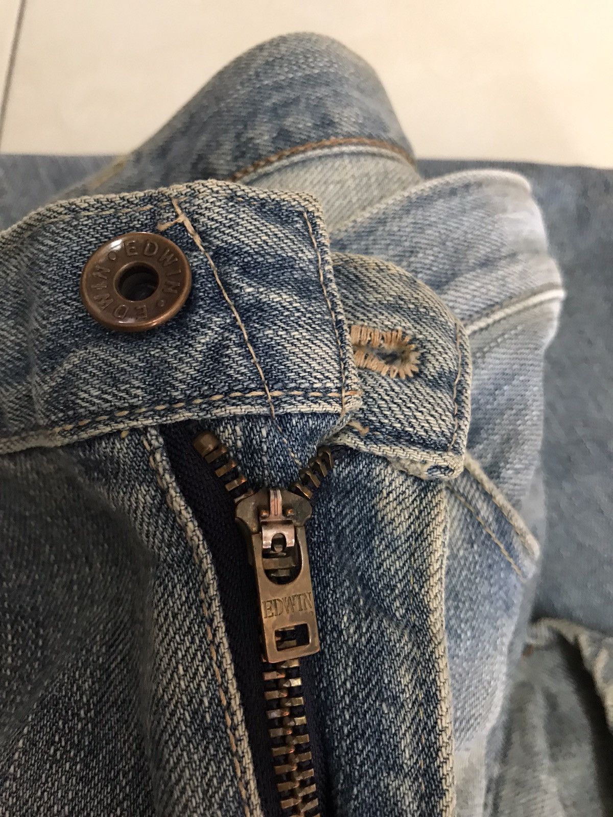 Edwin × Japanese Brand × Vintage Edwin 505ZX Selvedge Jeans Size US 33 - 10 Thumbnail