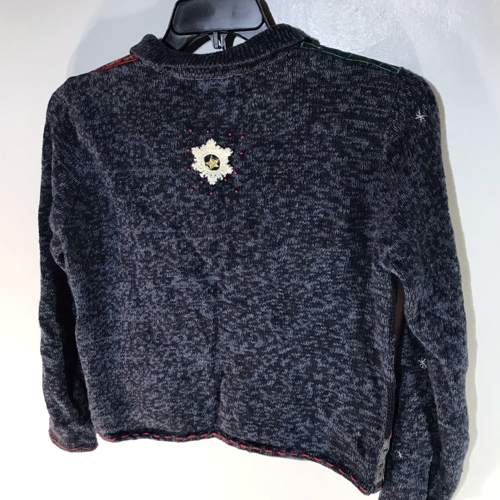Vintage VINTAGE Designers Studio Originals Women's Christmas Cardigan Full Zip Geometric Embroidered Knit Sweater S Fall Winter Size S / US 4 / IT 40 - 5 Thumbnail