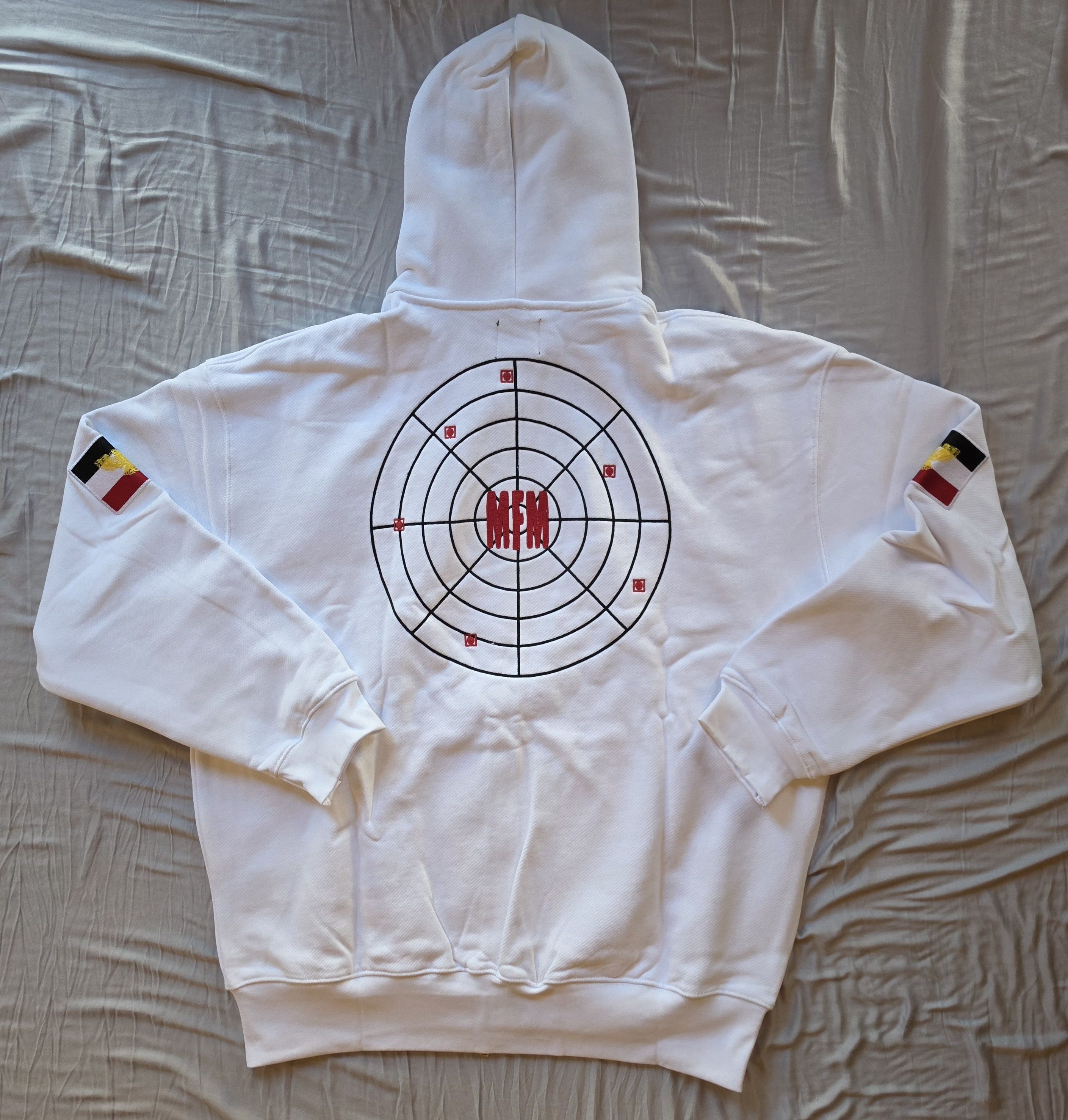 murd333r.fm MURD333R.FM WHITE PEACEMAKER HOODIE Size US XXL / EU 58 / 5 - 2 Thumbnail