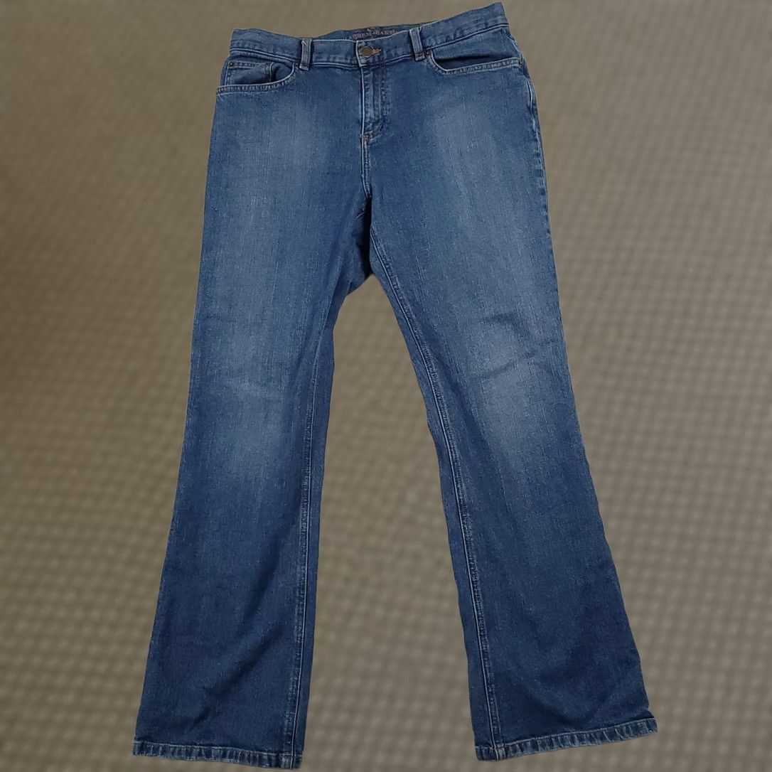 Ralph Lauren Lauren Ralph Lauren Jeans Women's 10 Mid Rise Boot Cut Denim Stretch Medium Wash Size 32" / US 10 / IT 46 - 1 Thumbnail