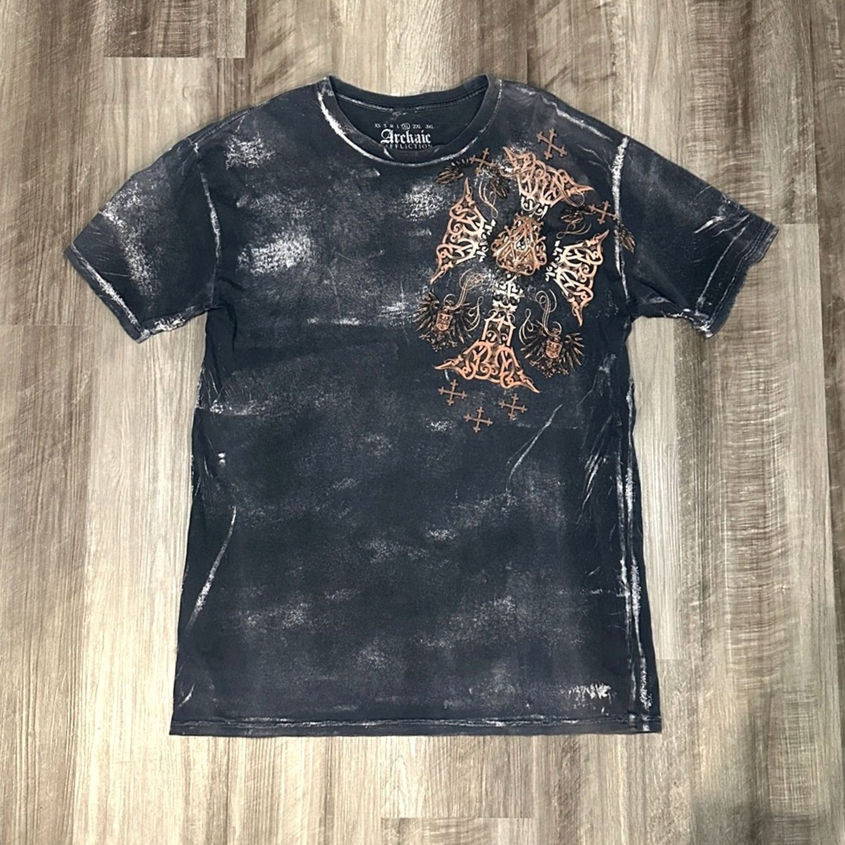 Affliction Affliction Archaic Atelier Newman Tee XL Men Black Size US XL / EU 56 / 4 - 2 Thumbnail