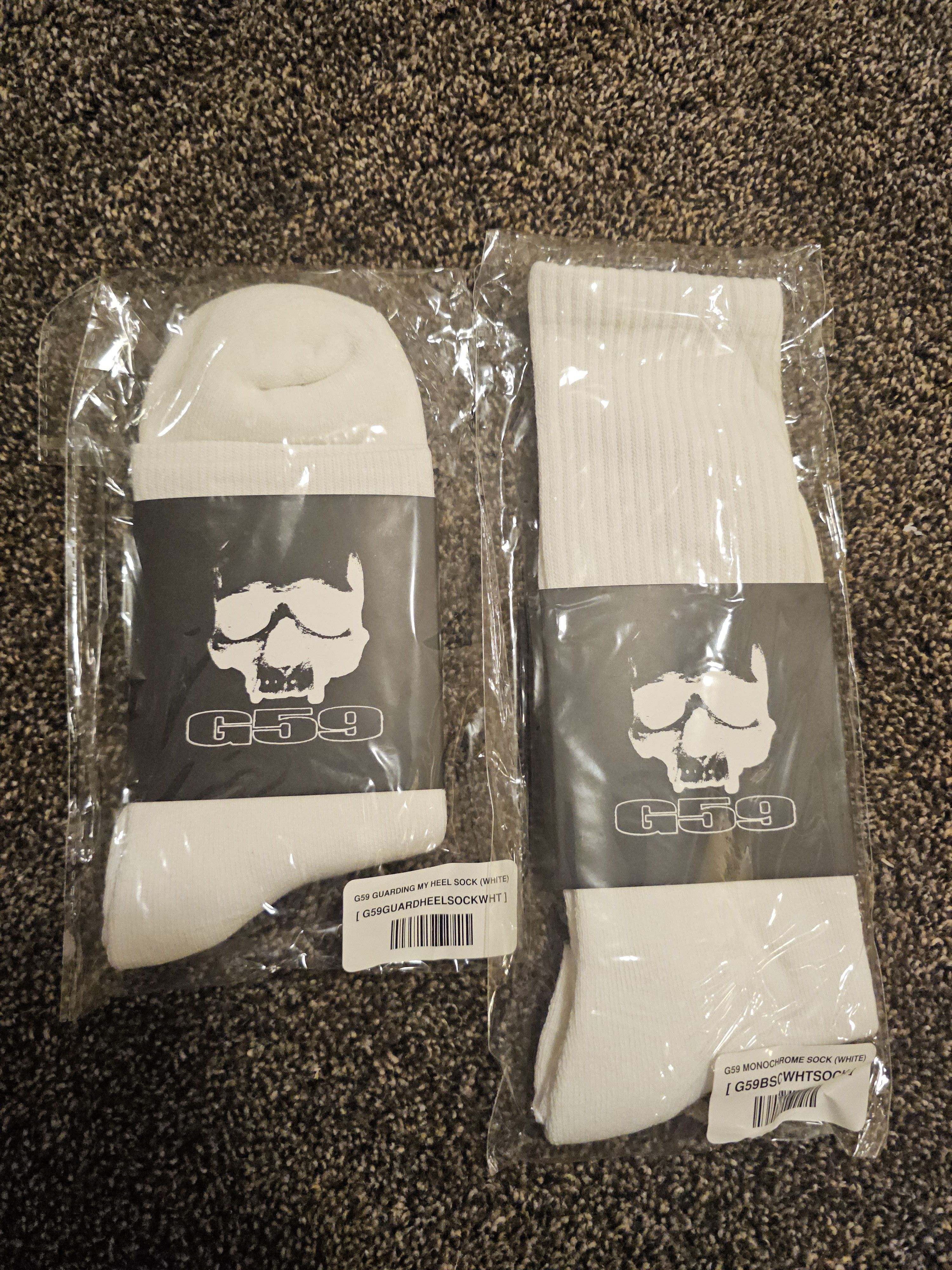 G59 Records G59 monochrome and razor socks 2 pack Size ONE SIZE - 1 Thumbnail