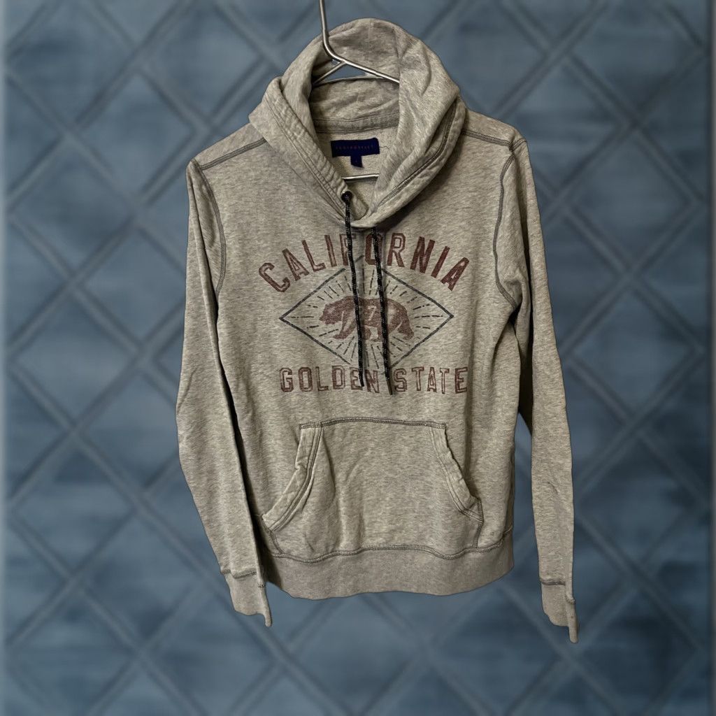 Vintage Aero Hoodie Men’s M Gray Pullover Hooded Sweatshirt Aeropostale Long Sleeve Cotton Blend Fleece Logo 90s Classic Dad Preppy Style Shirt Size US M / EU 48-50 / 2 - 1 Thumbnail