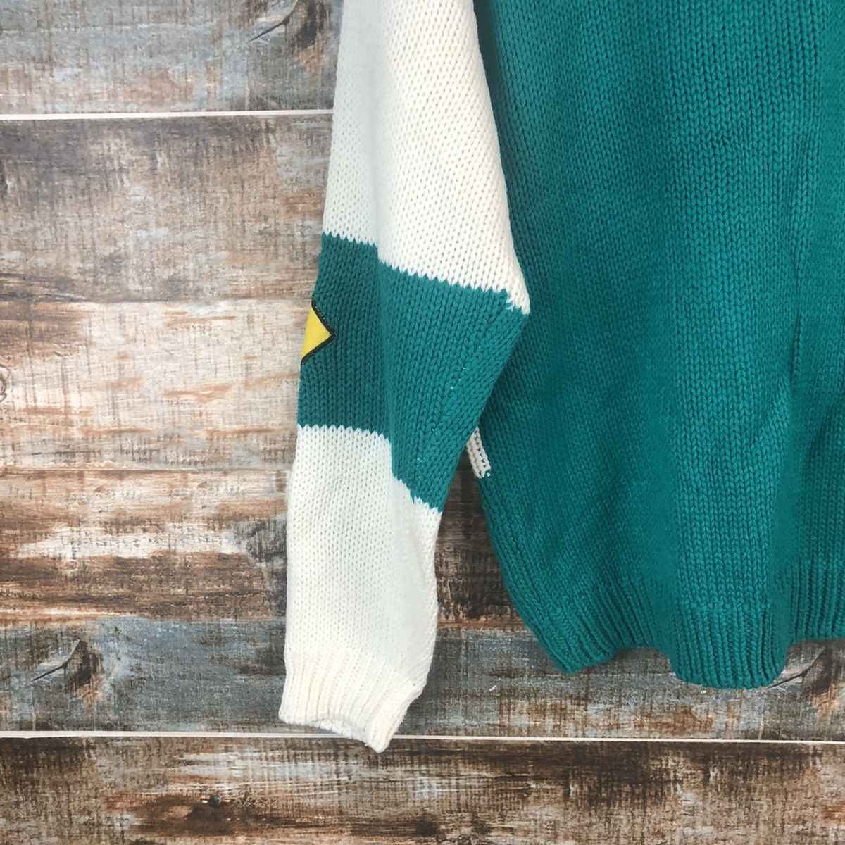 Homespun Knitwear Japan sportwear Green Knitwear sweatshirt #A2283 Size US M / EU 48-50 / 2 - 15 Thumbnail
