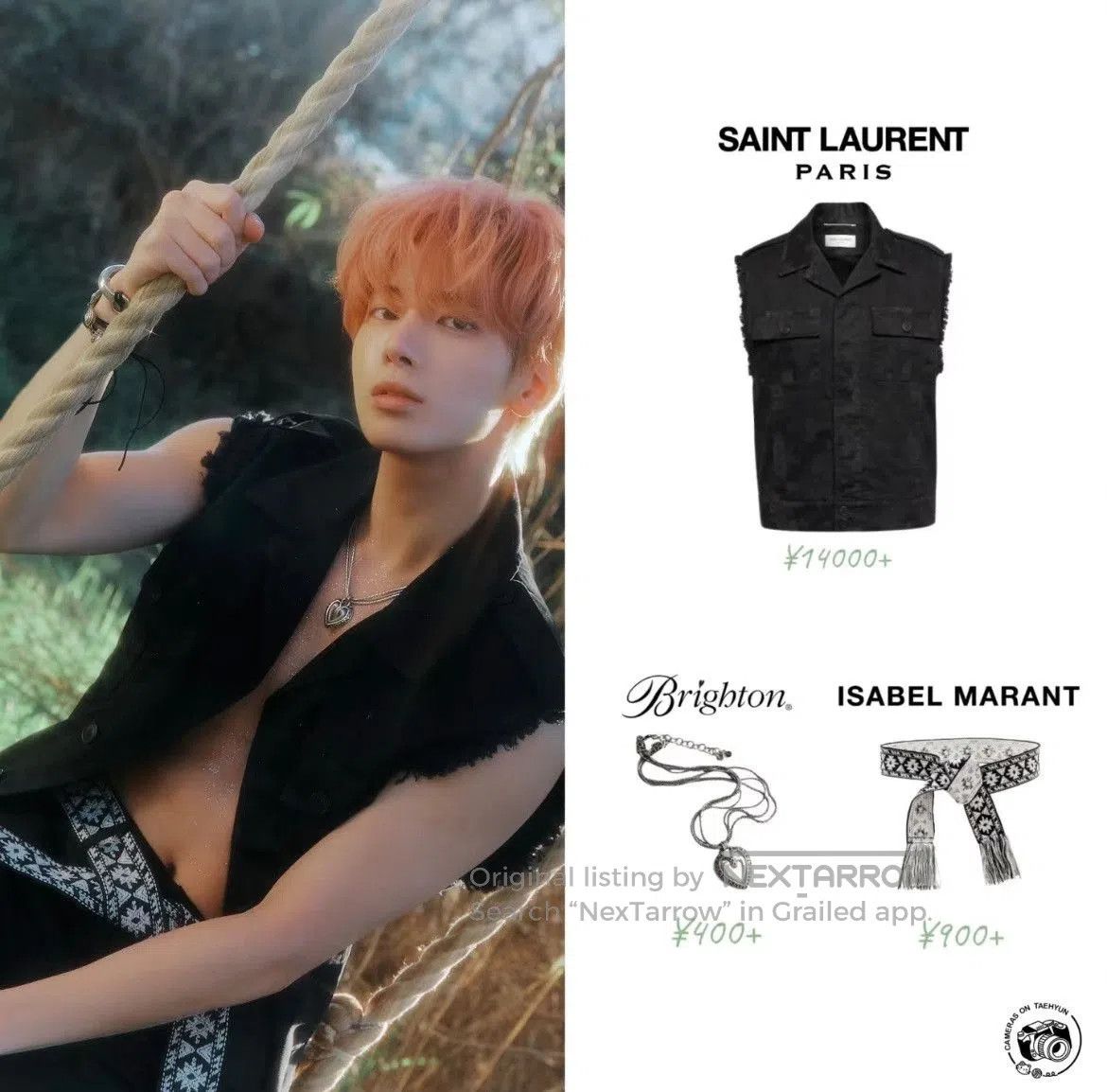 Saint Laurent Paris Saint Laurent Floral Denim Vest. Size US M / EU 48-50 / 2 - 6 Thumbnail