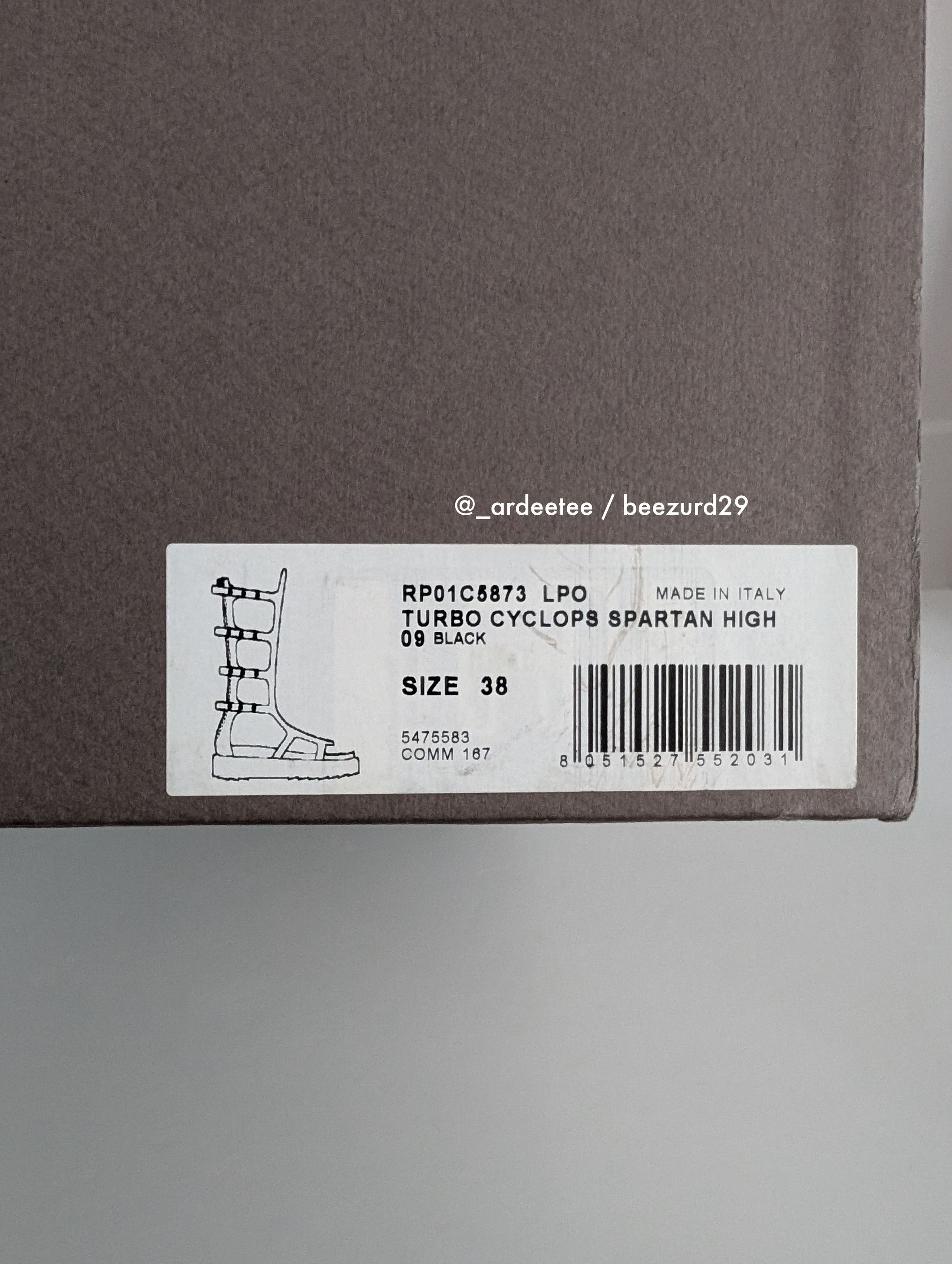 Rick Owens 💥TURBO CYCLOPS SPARTAN HIGH GLADIATOR SANDALS $3300 Size US 8 / IT 38 - 16 Thumbnail
