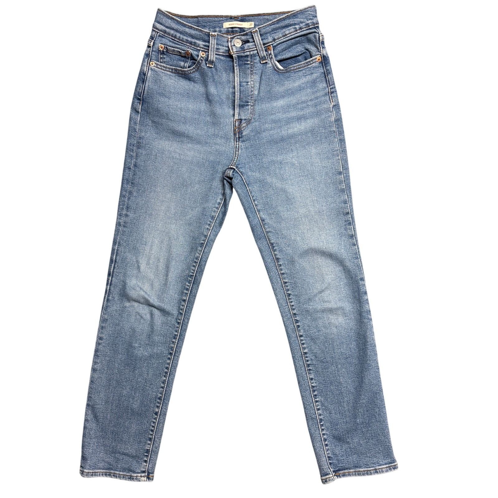Levi's Levi’s Wedgie Straight Jeans Size 27 Medium Wash Button Fly Size 27" / US 4 / IT 40 - 1 Thumbnail
