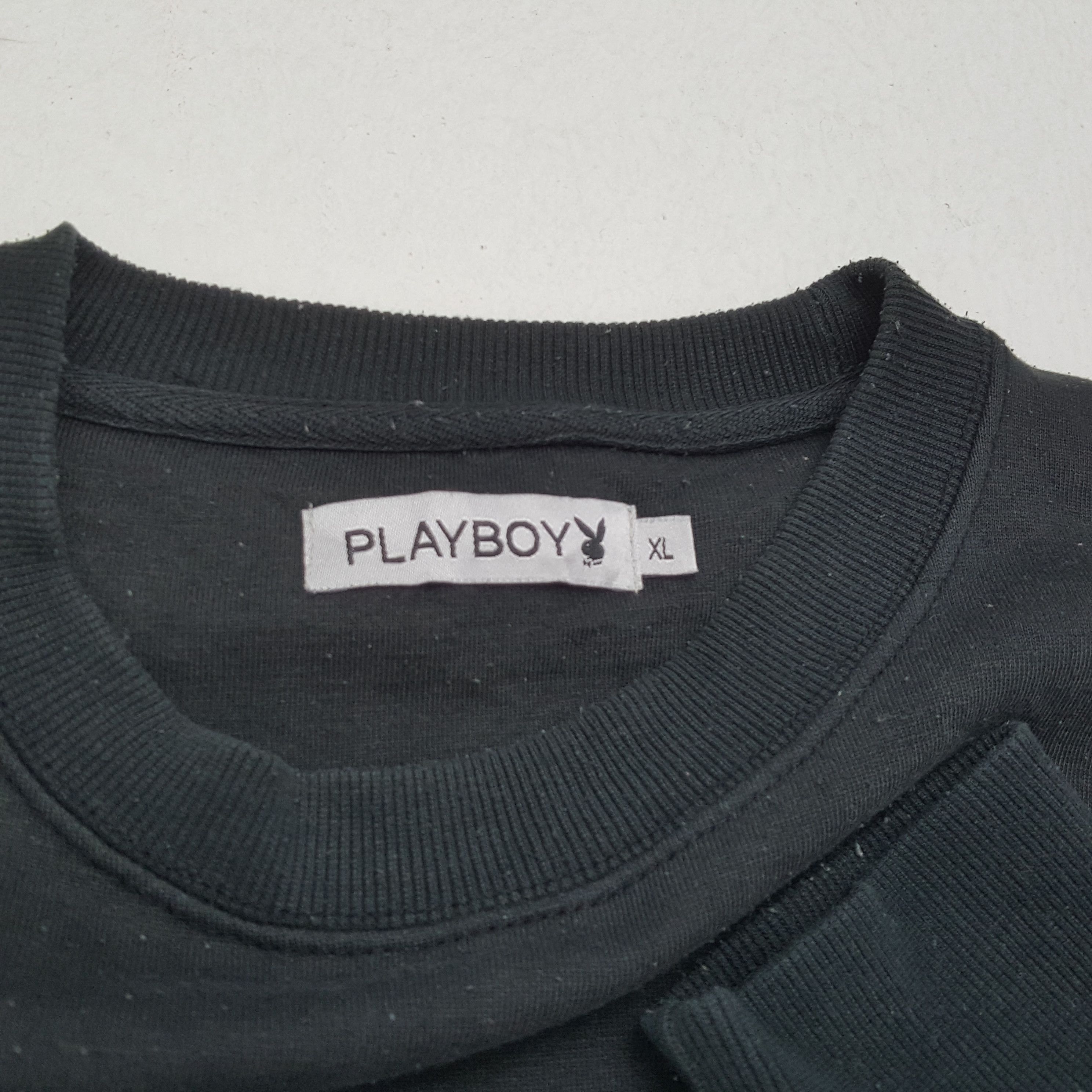 Playboy × Vintage PLAYBOY Logo Spellout Design Fashion Style Sweatshirt Size US L / EU 52-54 / 3 - 10 Thumbnail