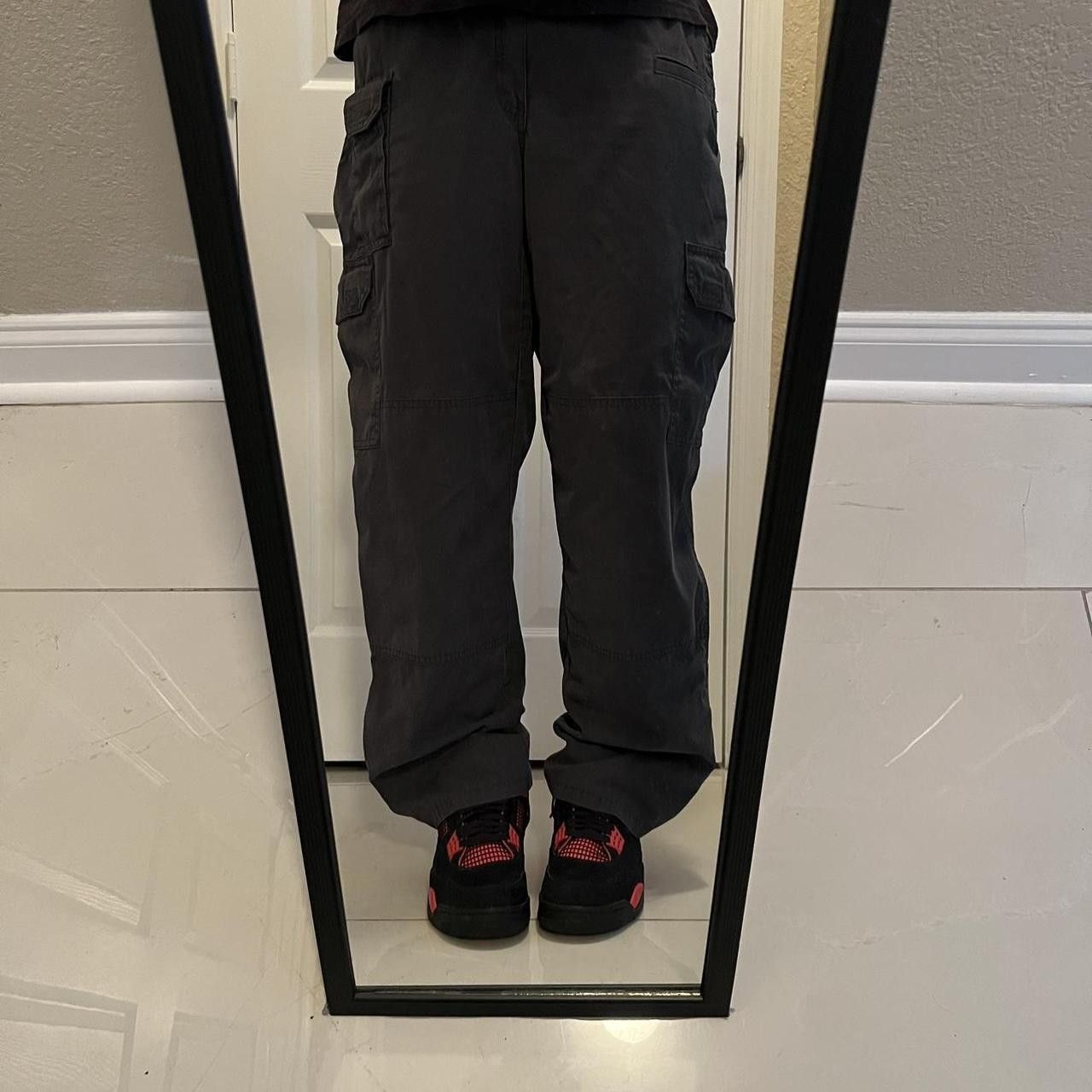 Vintage Vintage Y2K/2000s Baggy Grunge Faded Black Skater Style Cargo Pants! Size US 32 / EU 48 - 1 Thumbnail
