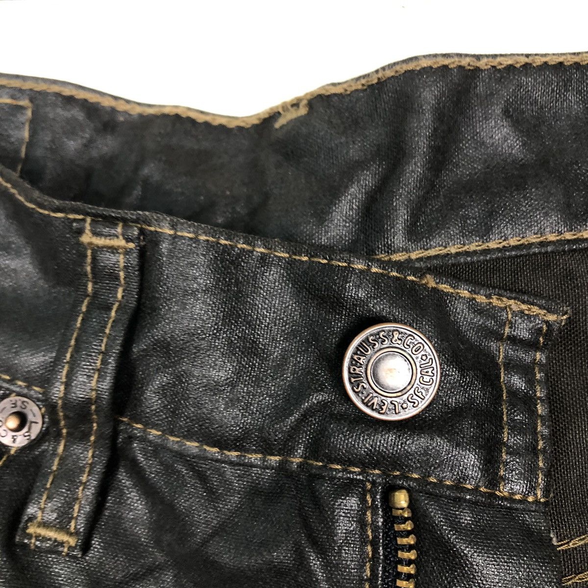 Japanese Brand 🔥90’s Vintage Wax Construct Wear Levi’s Worker Size US 29 - 14 Thumbnail
