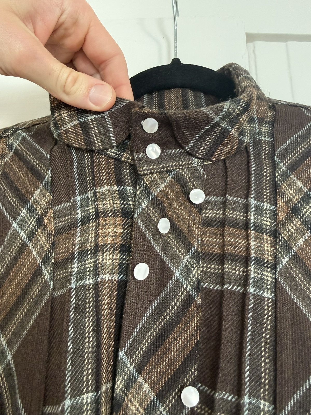 Vintage Brown flannel shirt Size US L / EU 52-54 / 3 - 3 Thumbnail