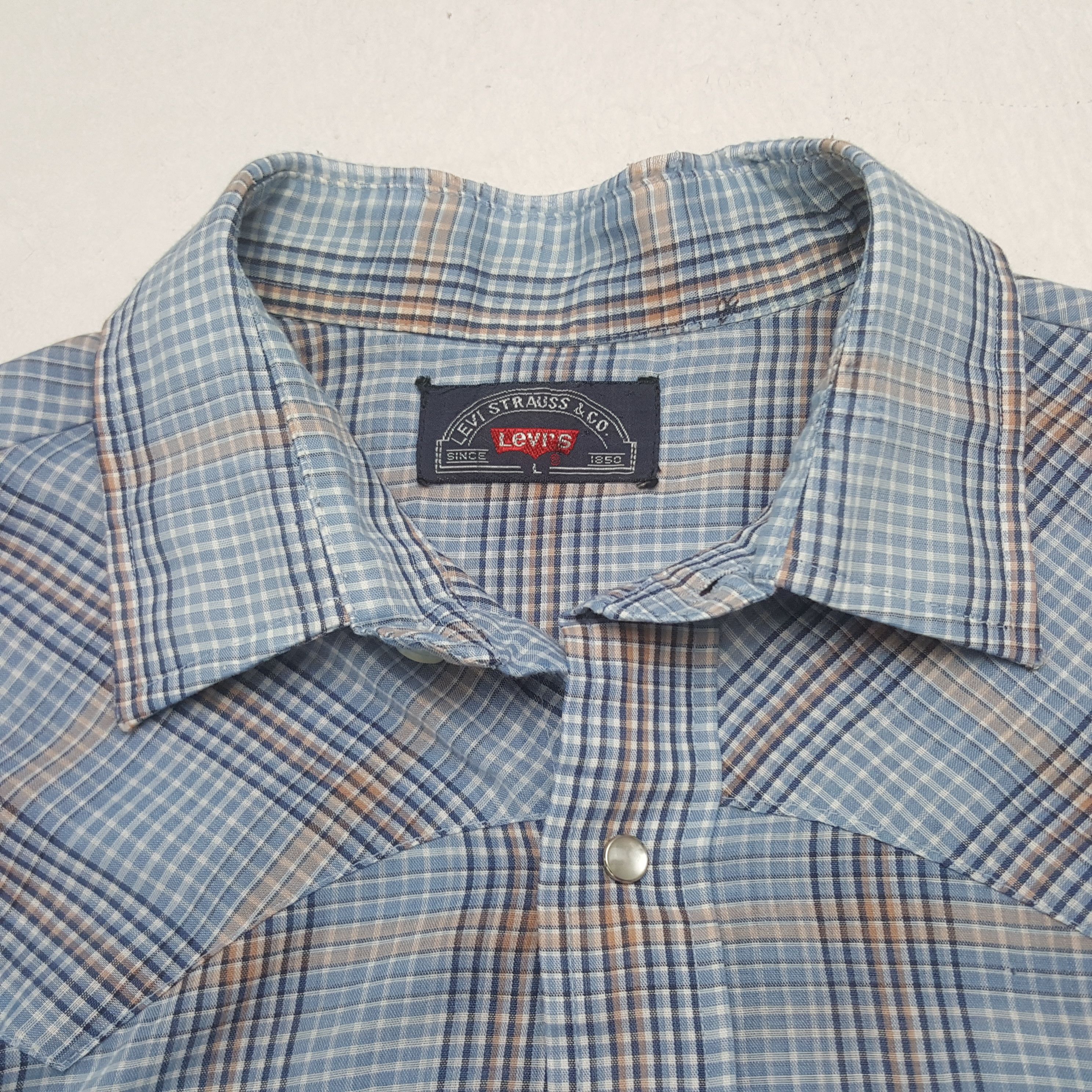Levi's Vintage Levi's Strauss & Co Big E Flannel Shirt RR10 Size US L / EU 52-54 / 3 - 4 Thumbnail