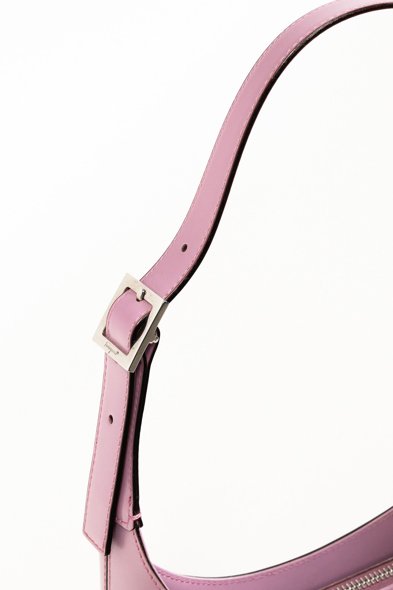 Salvatore Ferragamo Salvatore Ferragamo Hobo Lilac Leather Mini Shoulder Bag Size ONE SIZE - 7 Thumbnail