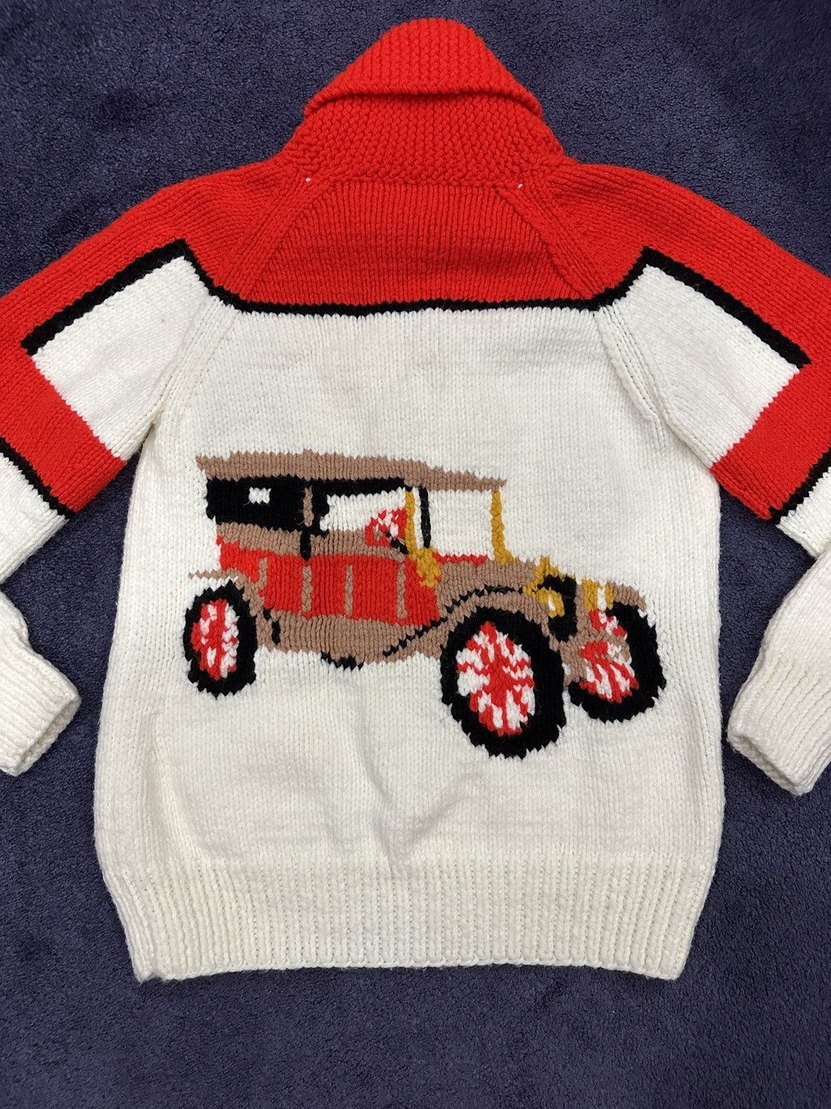 Vintage Vintage Cowichan Sweater Car Medium Size US M / EU 48-50 / 2 - 1 Thumbnail