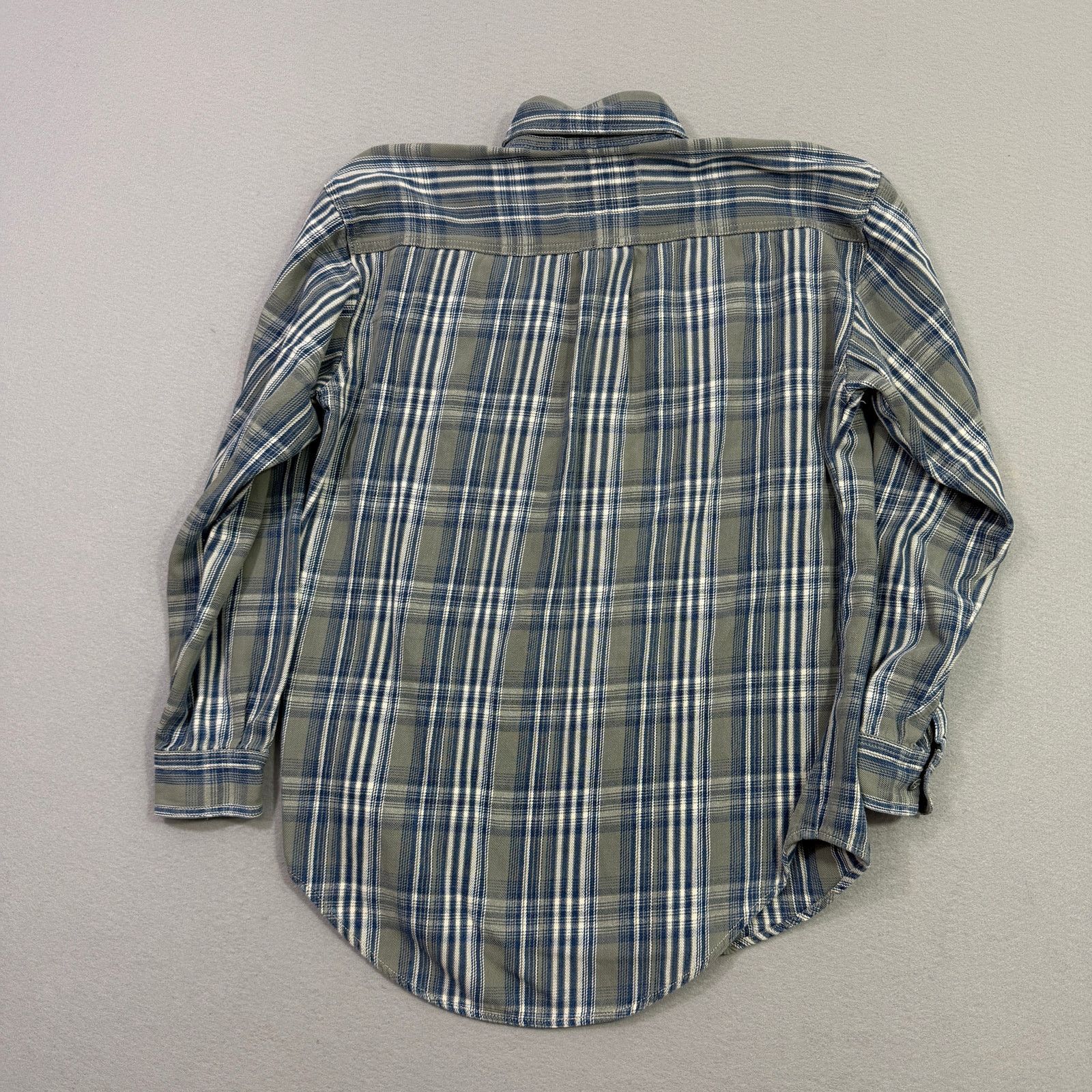 Levi's Vintage Levis Denim Shirt Men's Small Blue Green Plaid 90s Size US S / EU 44-46 / 1 - 6 Thumbnail