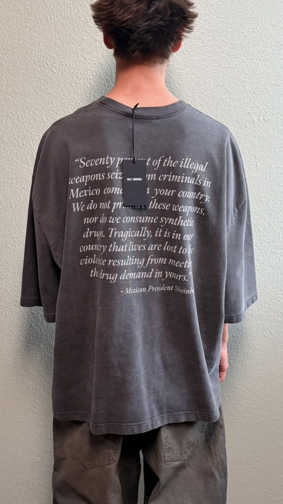 Willy Chavarria Willy Chavarria Oversized T Shirt Size US M / EU 48-50 / 2 - 2 Thumbnail