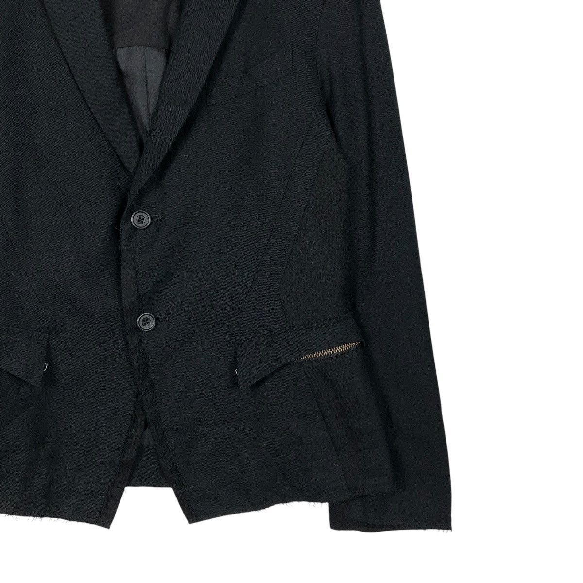 Japanese Brand 🔥ICONIC RICH BLACK CROPPED BIKER JACKET PPFM BONDAGE DESIGN Size US L / EU 52-54 / 3 - 7 Thumbnail