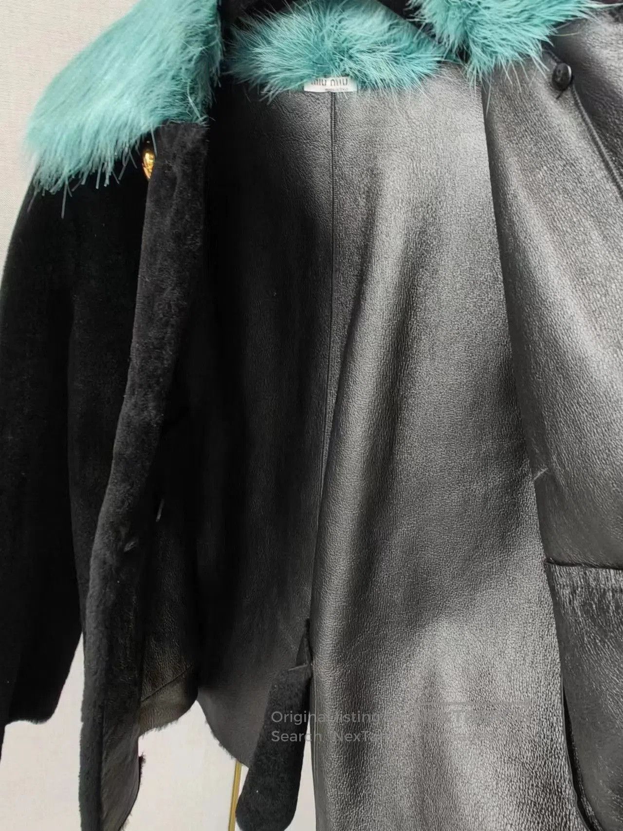 Miu Miu Miu Miu Fur & Leather Coat. Size M / US 6-8 / IT 42-44 - 4 Thumbnail