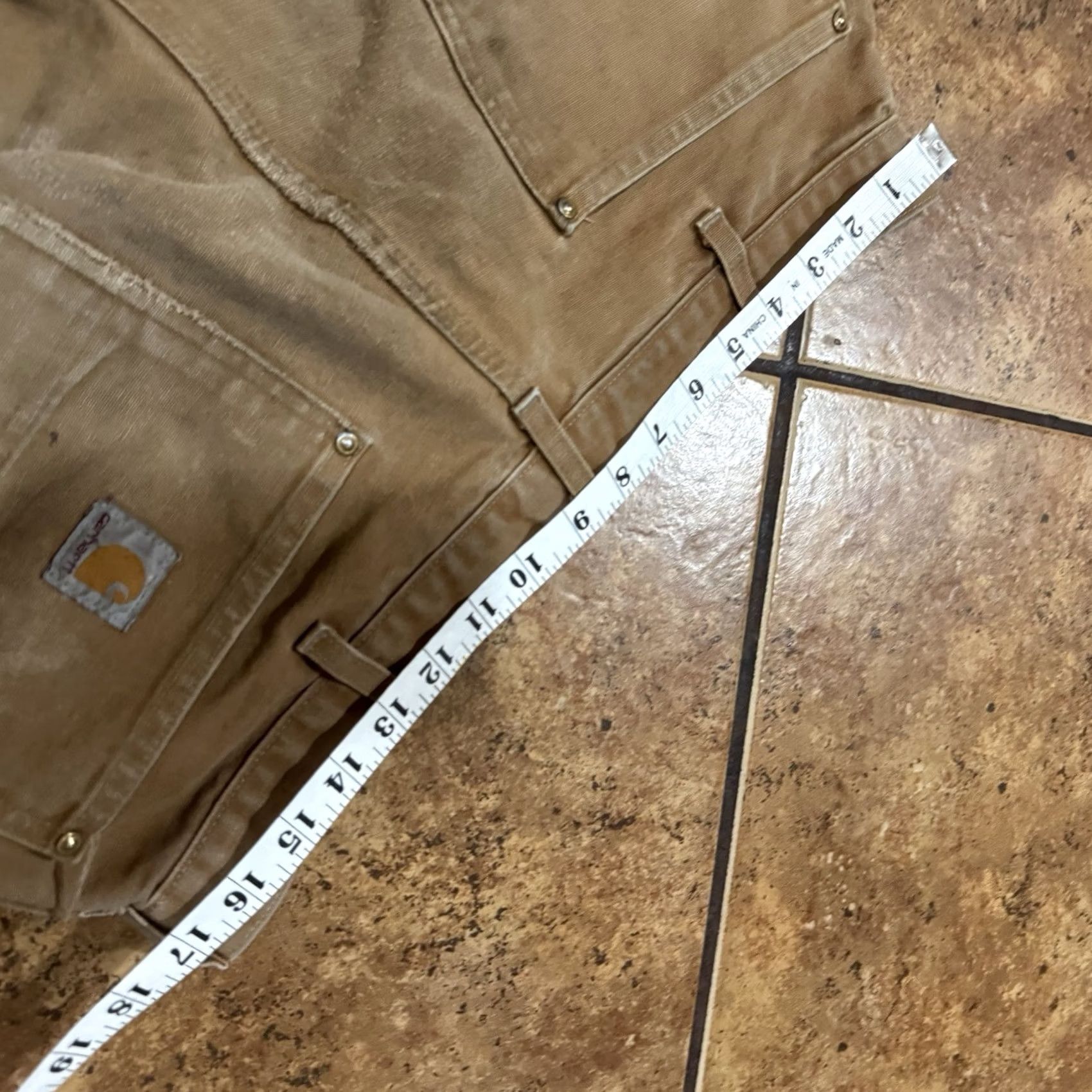 Carhartt VTG Carhartt Pants Mens 34x31 Brown Carpenter Straight Double Knee USA 90s Canvas Workwear 34 Mens Brown Size US 34 / EU 50 - 7 Thumbnail