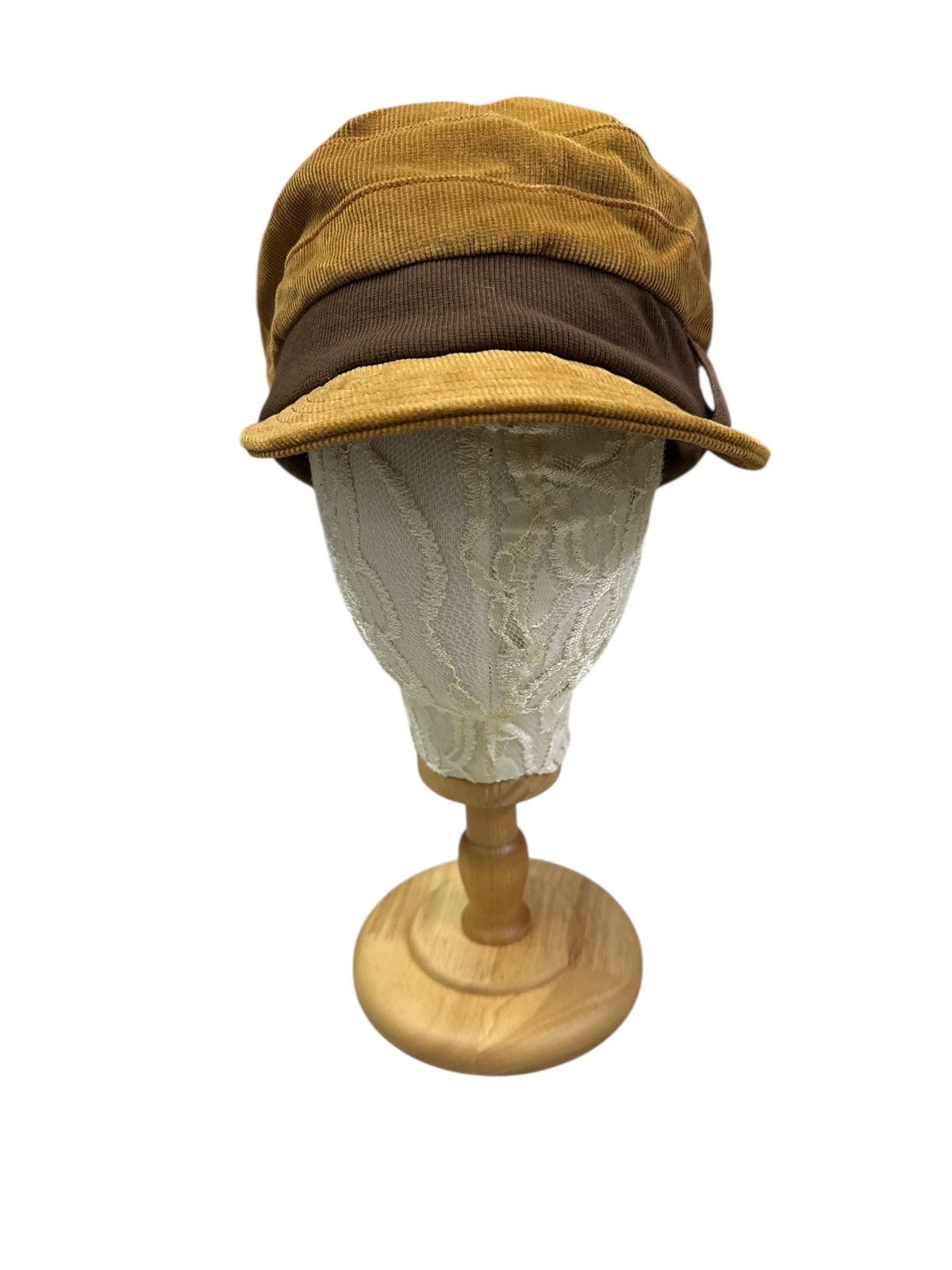Katharine Hamnett London VINTAGE HAMNETT CORDUROY BASKER HAT CAP Size ONE SIZE - 3 Thumbnail