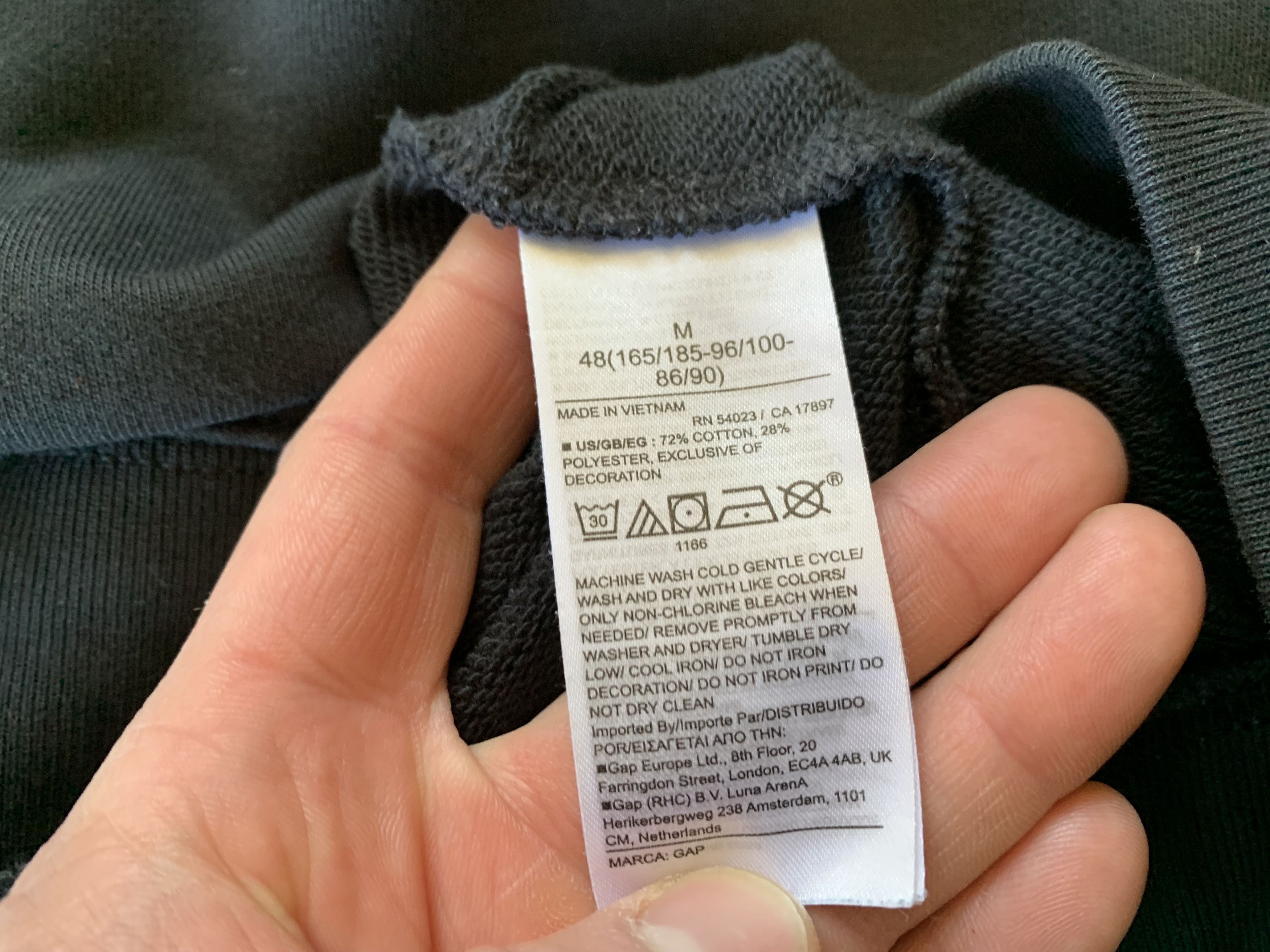 Gap Gap Black Printed Sweatshirt 2022 Size US M / EU 48-50 / 2 - 7 Thumbnail