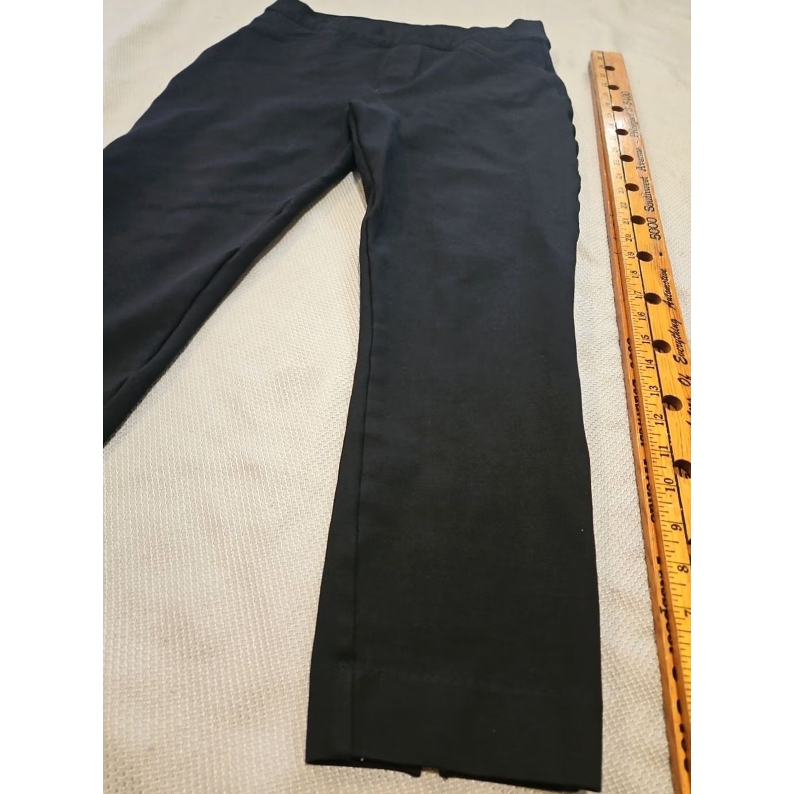 Spanx SPANX The Perfect Pant Womens L Black Ponte Knit Straight Pull On Trousers Size 36" / US 14 / IT 50 - 5 Thumbnail