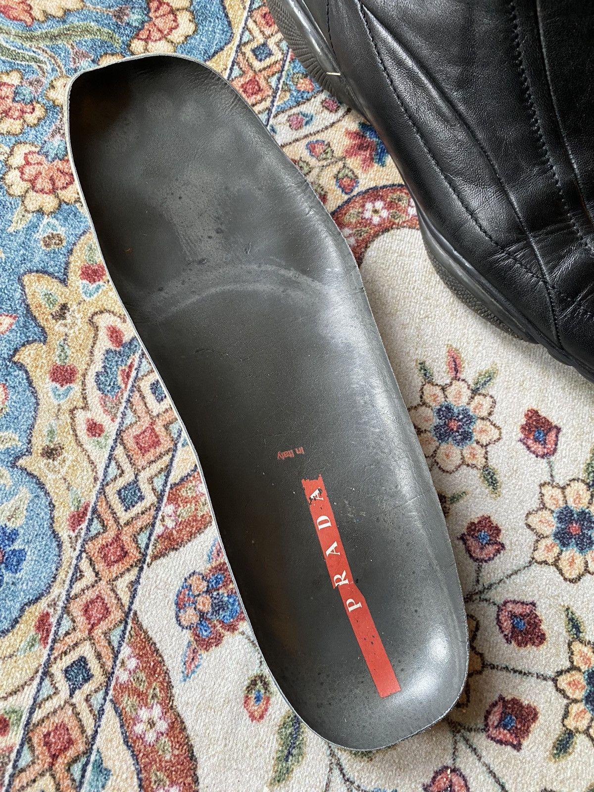 Vintage Prada Archive High-top Leather Boots