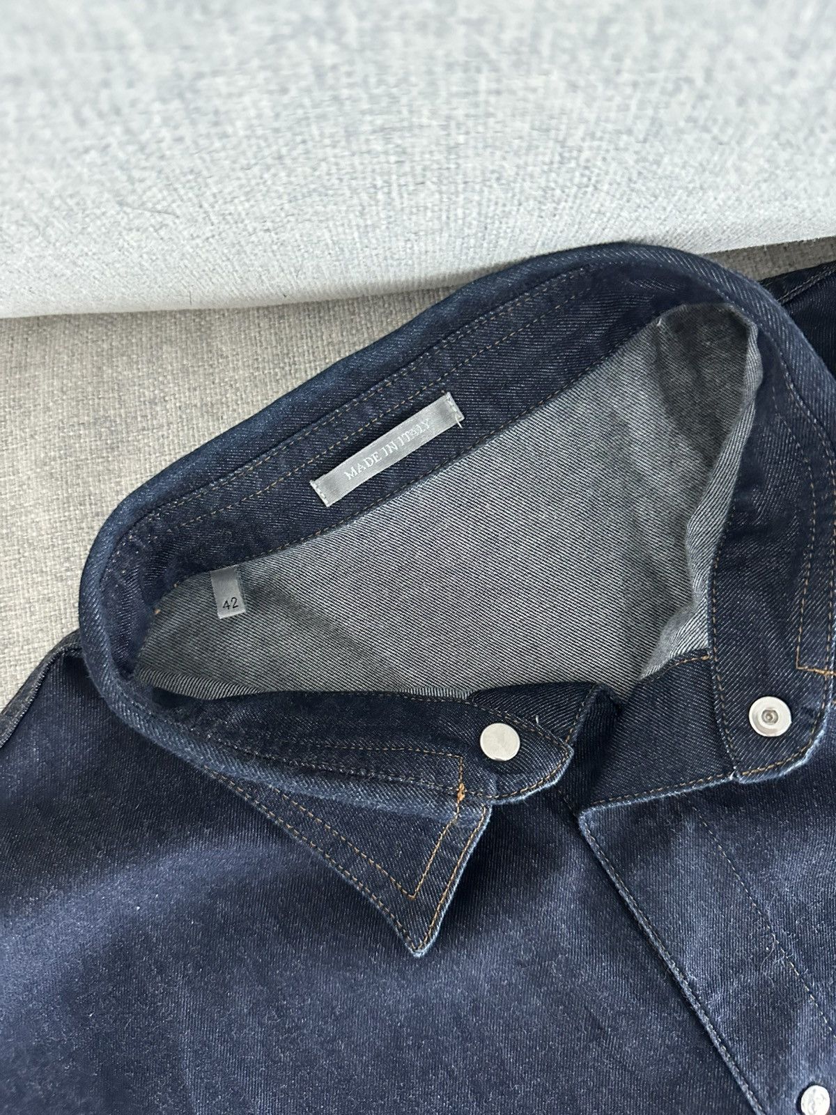 Dior Dior Denim Button Up Shirt Size US L / EU 52-54 / 3 - 4 Thumbnail
